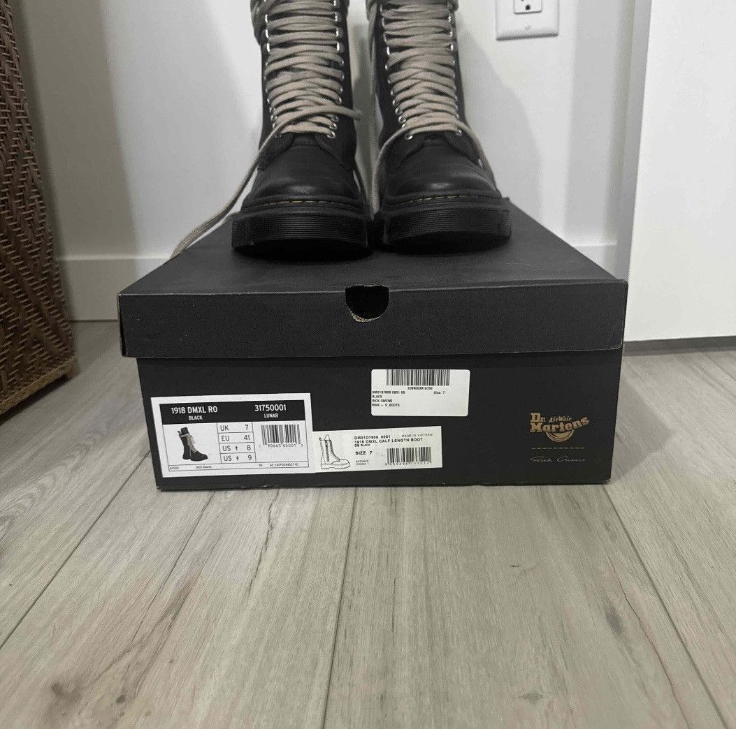 Dr. Martens × Rick Owens Dr. Martens x Rick Owens 1918 DMXL Calf Length Zip Boot Size US 8 / EU 41 - 7 Thumbnail