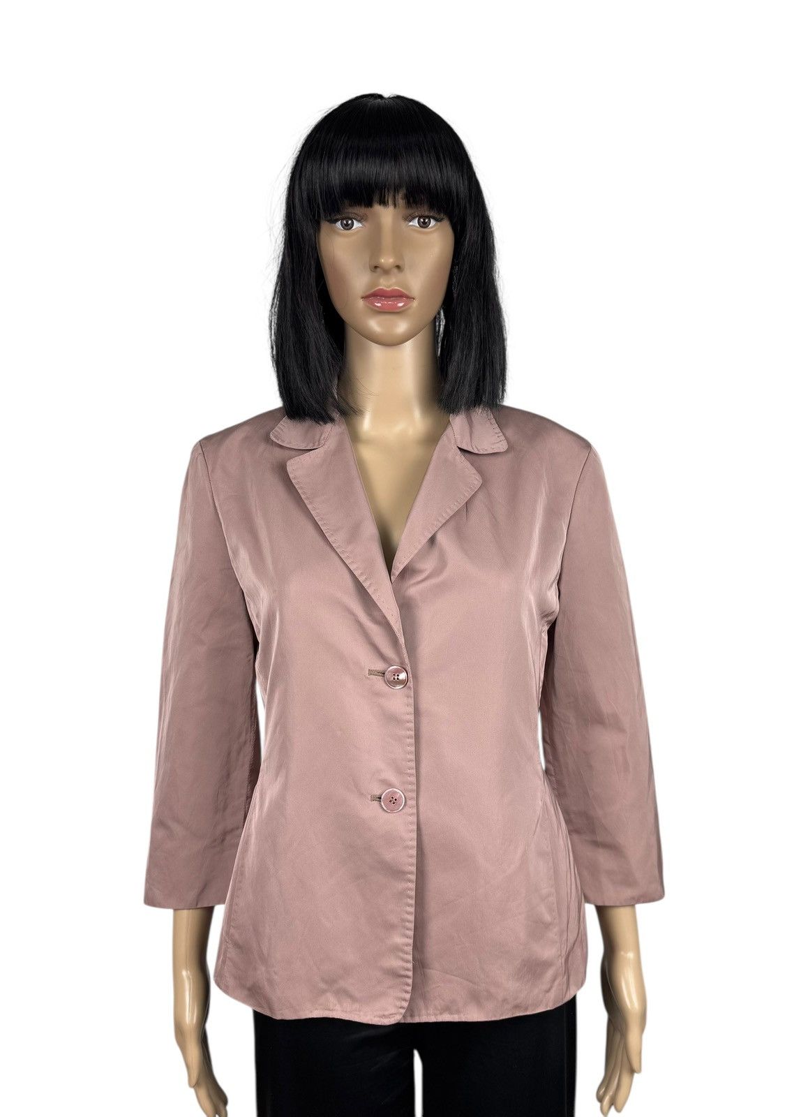 Max Mara Max Mara Powdery Polyester-Seta Blazer Sleeve 3/4 size US10 Size L / US 10 / IT 46 - 1 Thumbnail
