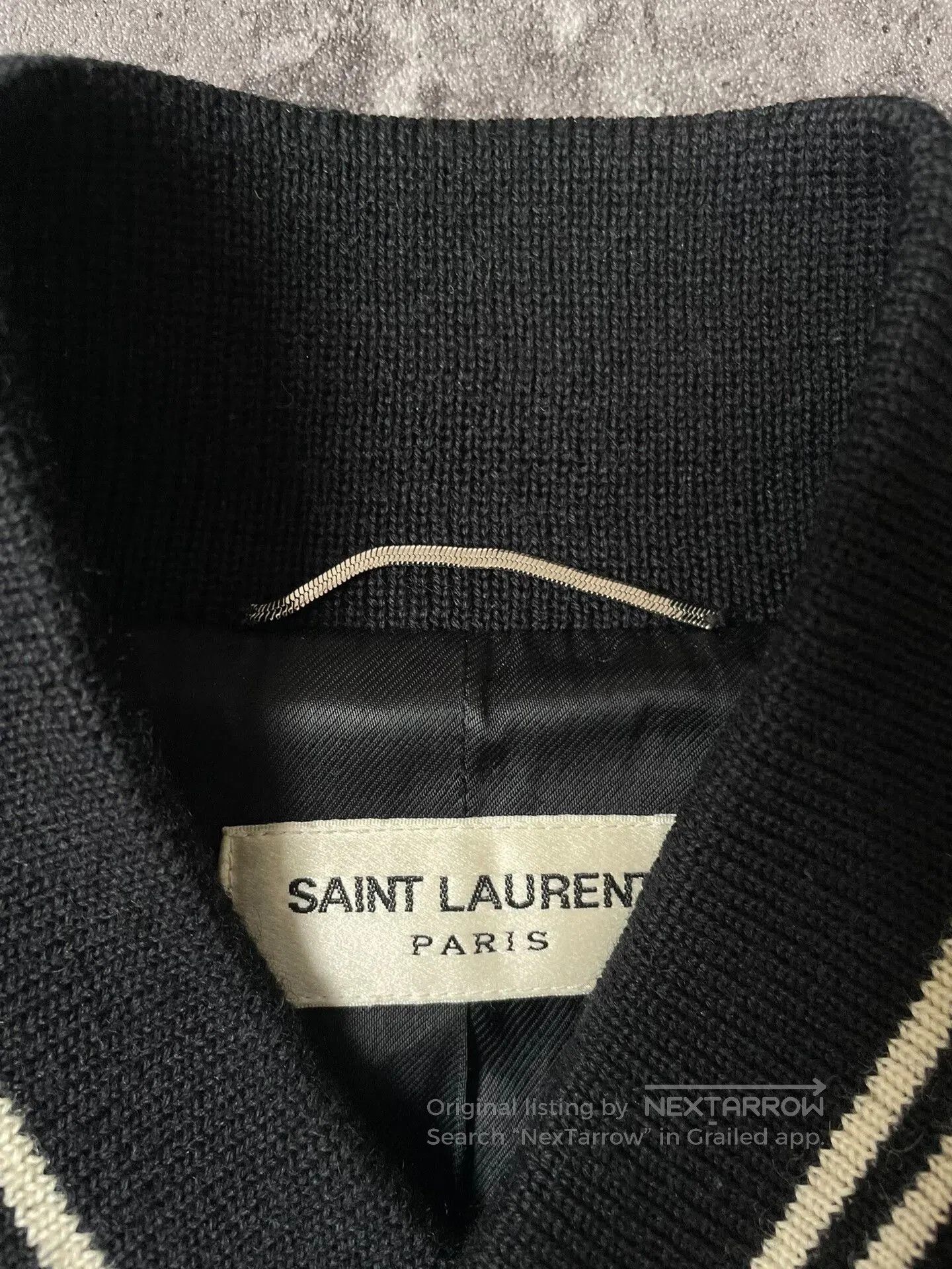 Saint Laurent Paris Saint Laurent Navy Varsity Wool Jacket. Size US M / EU 48-50 / 2 - 4 Thumbnail