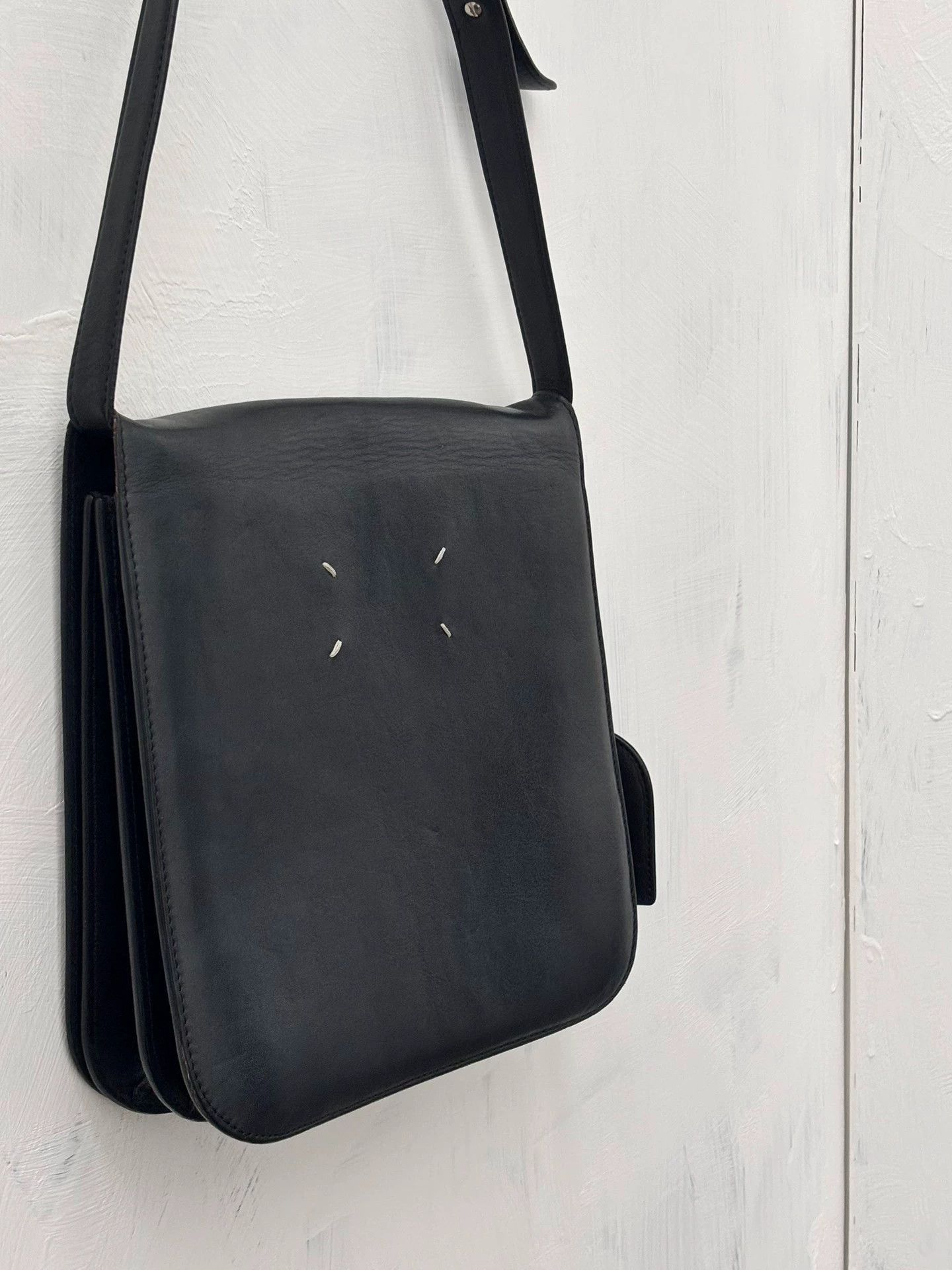 Maison Margiela Black Leather Crossbody Bag Size ONE SIZE - 4 Thumbnail