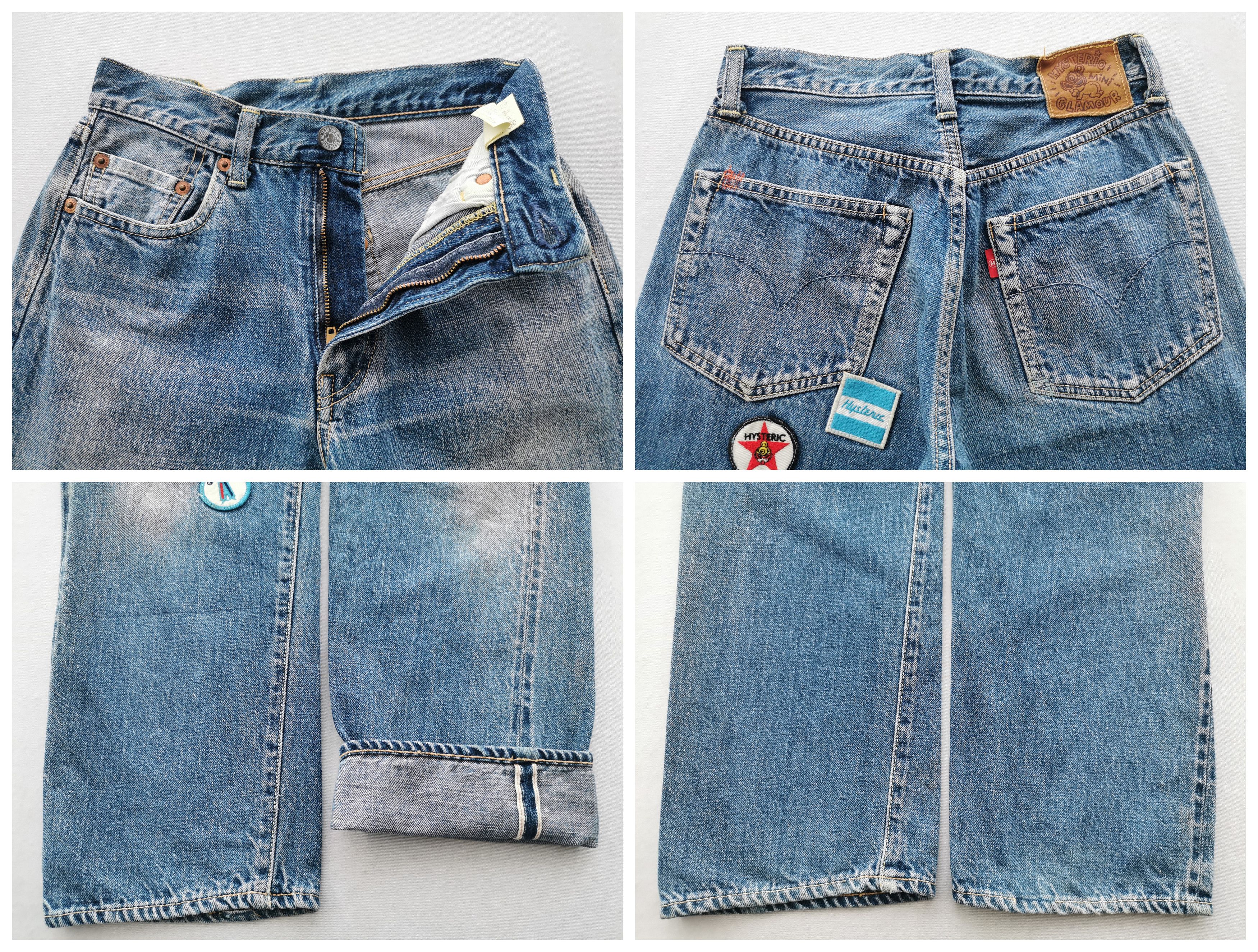 Hysteric Glamour Vintage 90s Hysteric Glamour Selvedge Patch Denim Size 23" - 9 Thumbnail