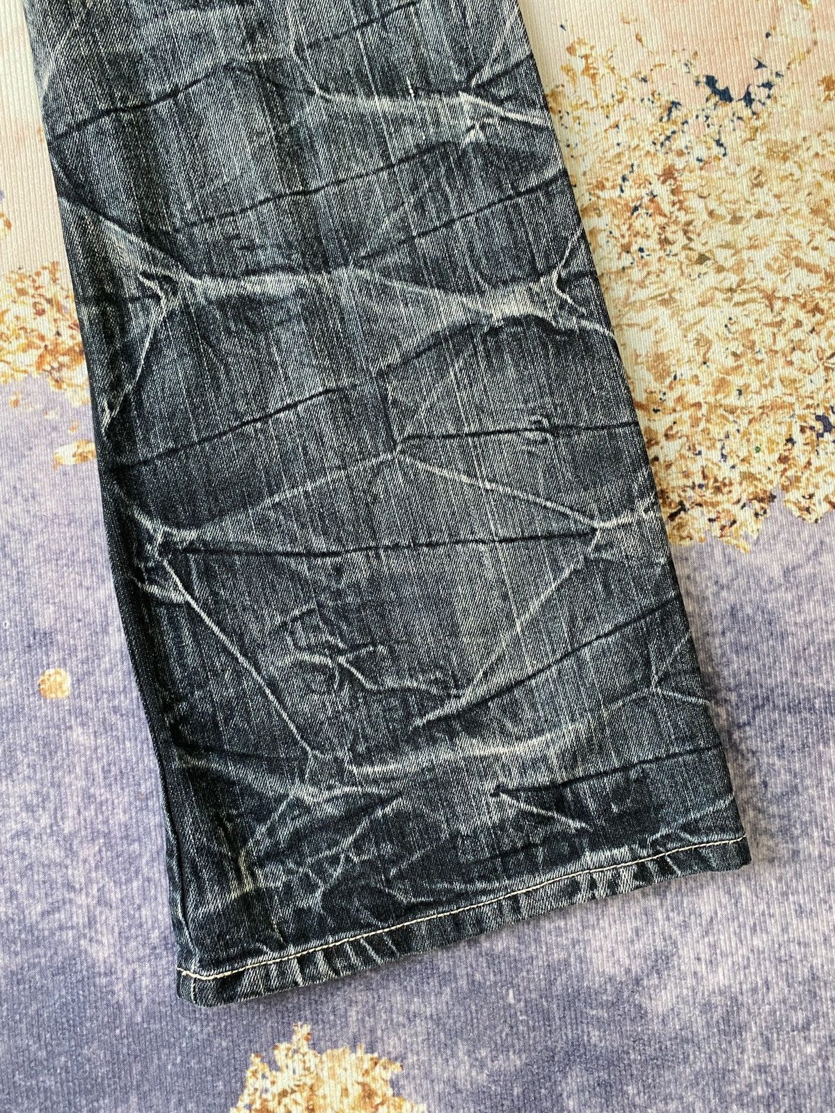 If Six Was Nine × Japanese Brand × Tornado Mart 2000s - Salty Dog Claws Mark Buckle Back Flare Denim Size US 32 / EU 48 - 14 Thumbnail