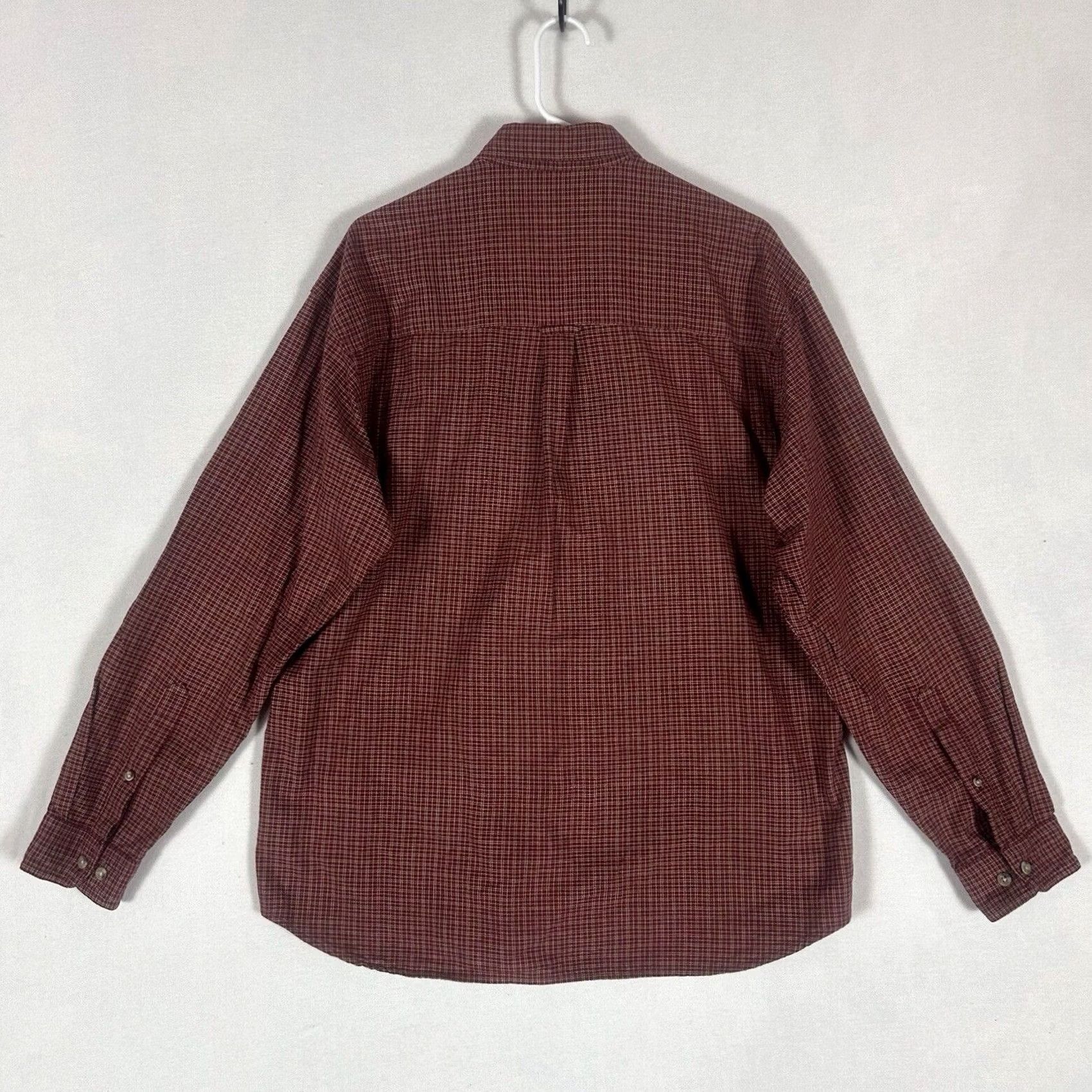 Vintage Columbia Button-Up Long Sleeve Shirt Mens Large Red Plaid Outdoor Hiking Fishing Size US L / EU 52-54 / 3 - 6 Thumbnail