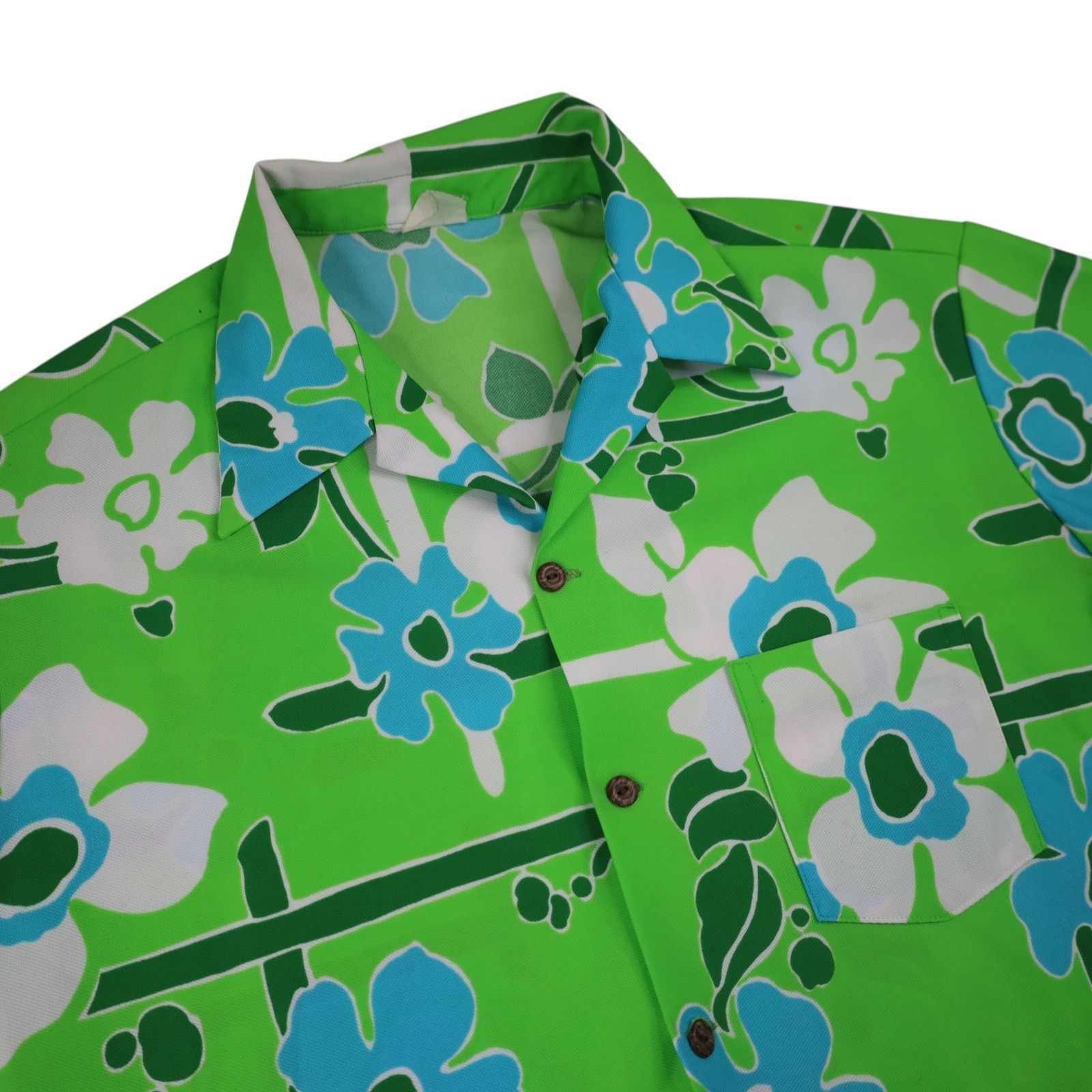 Vintage True Vintage 60s Floral Polyester Hawaiian Shirt Size US XL / EU 56 / 4 - 5 Thumbnail
