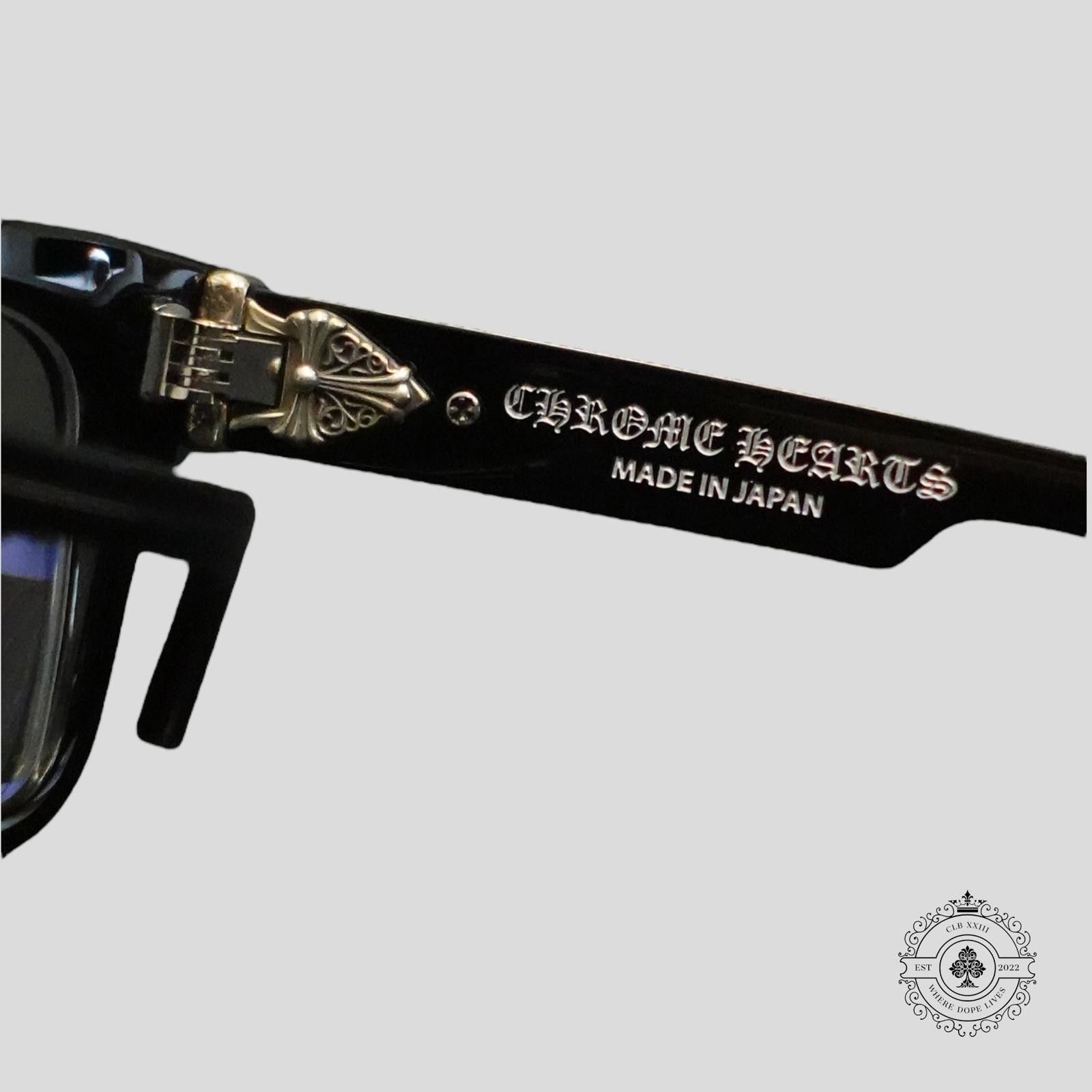 Chrome Hearts Chrome Hearts Box Officer Glasses in Black/Silver Size ONE SIZE - 6 Thumbnail