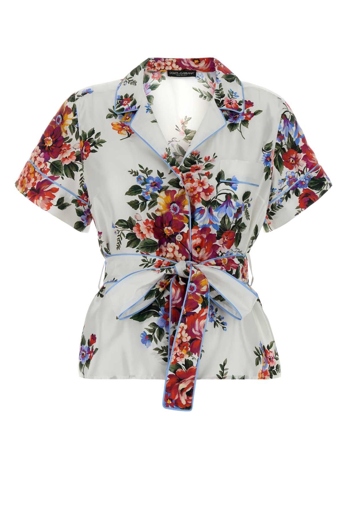 Dolce & Gabbana Printed Twill Shirt Size M / US 6-8 / IT 42-44 - 1 Thumbnail