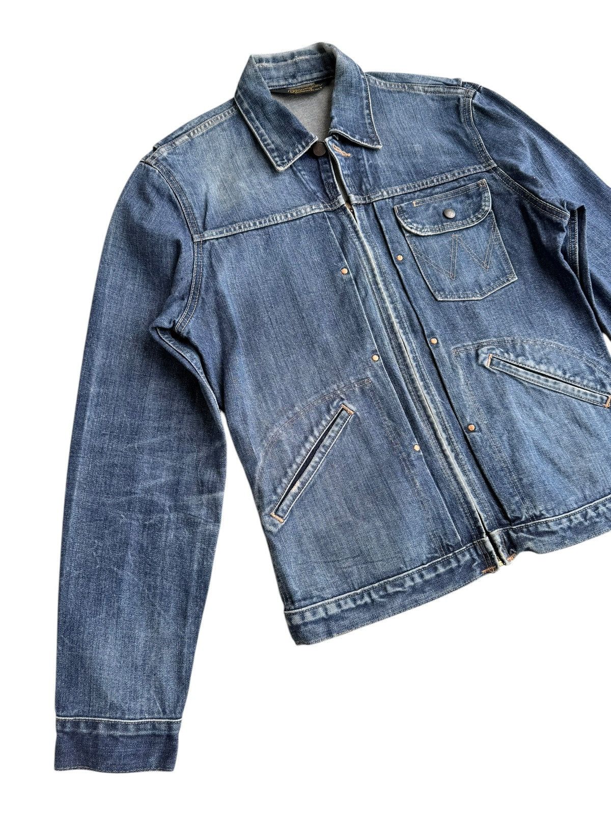 Levi's Vintage Clothing × Vintage × Wrangler Vintage Distressed Wrangler Trucker Denim Size US M / EU 48-50 / 2 - 5 Thumbnail