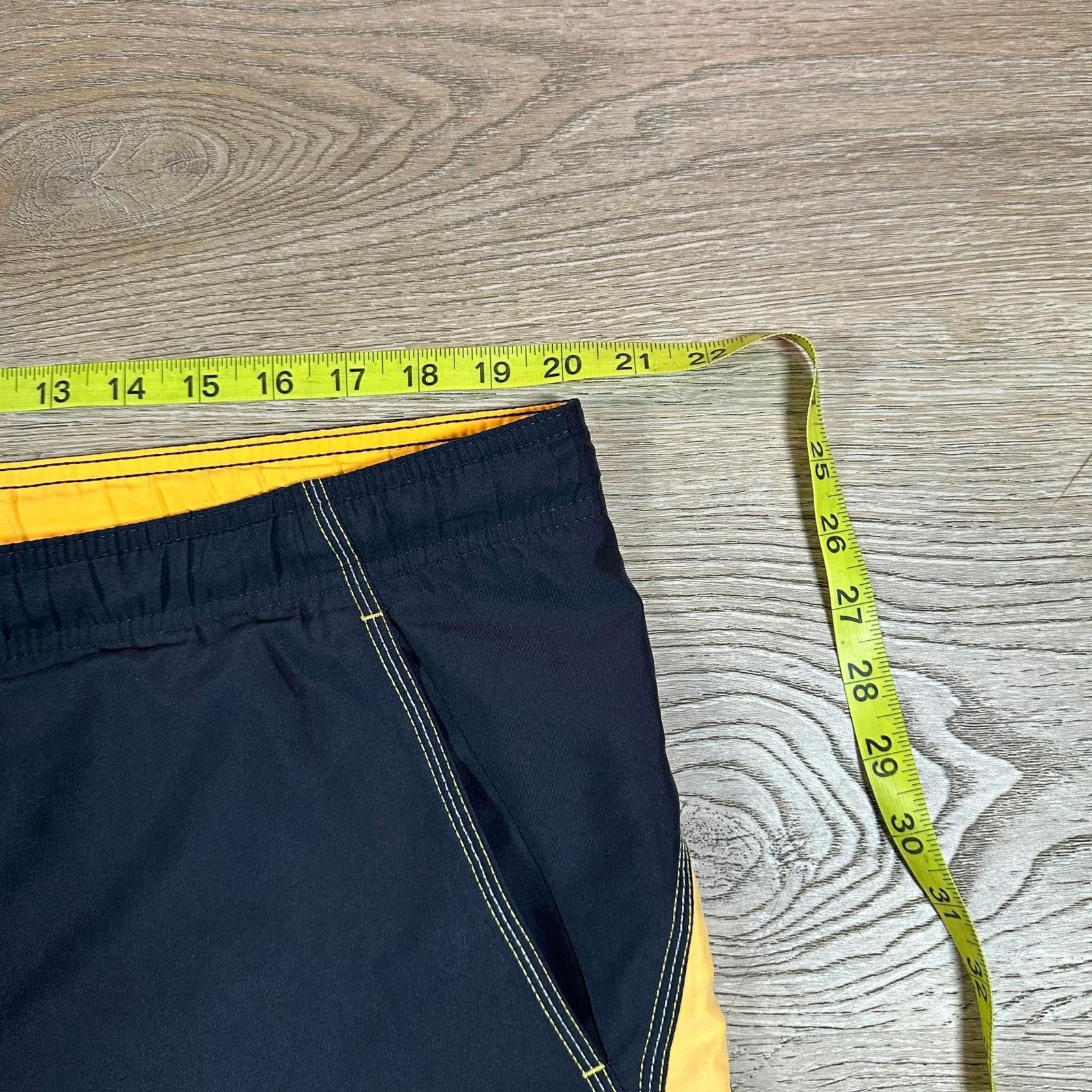 Nike Nike Mens Shorts Large Black Yellow Athletic Size US 34 / EU 50 - 4 Thumbnail