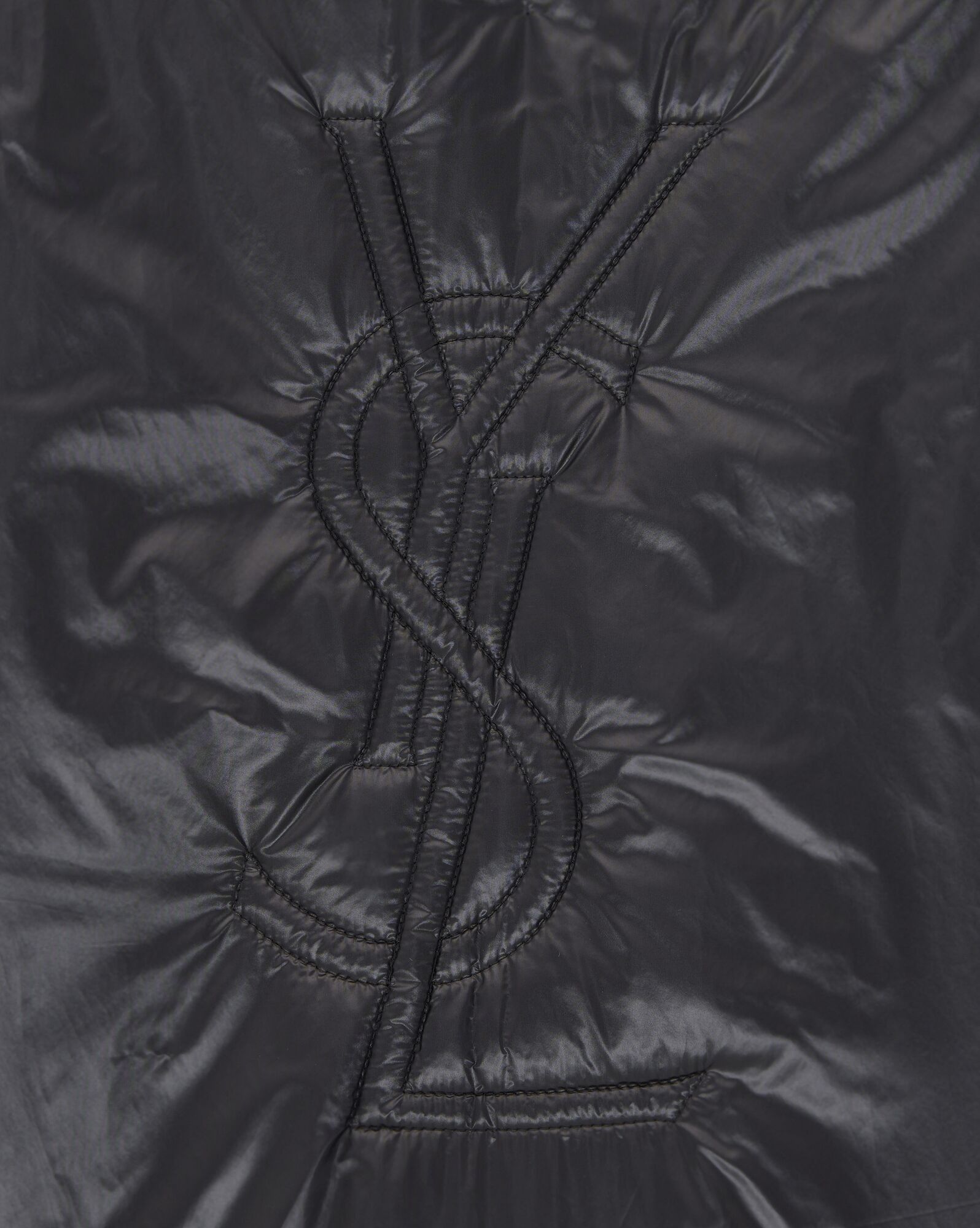 Saint Laurent Paris o1s1wg110425 758264 Cassandre Anorak in Nylon Jacket Black Size US L / EU 52-54 / 3 - 5 Thumbnail