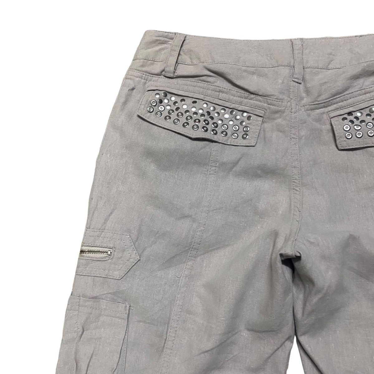 Tornado Mart Tornado Mart Linen Cargo Pants Size 28" / US 6 / IT 42 - 11 Thumbnail