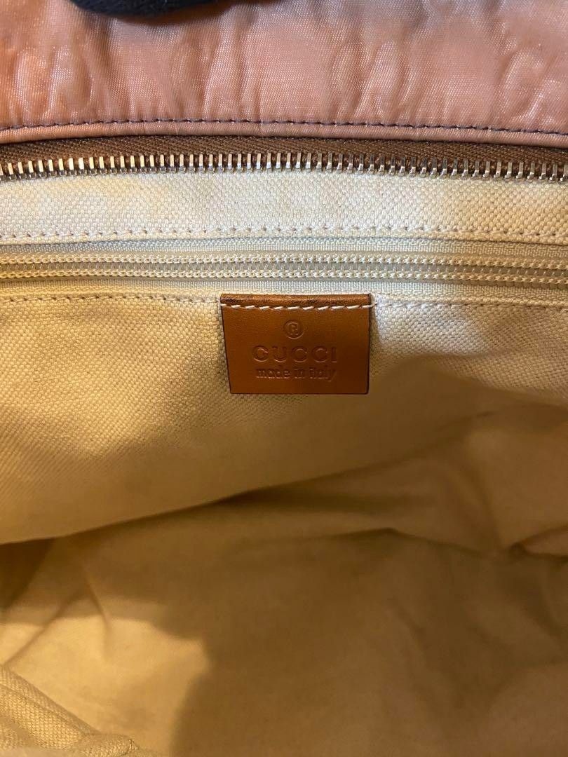 Gucci Gucci - Pink Nylon Leather Shoulder Bag Crossbody GG Size ONE SIZE - 6 Thumbnail