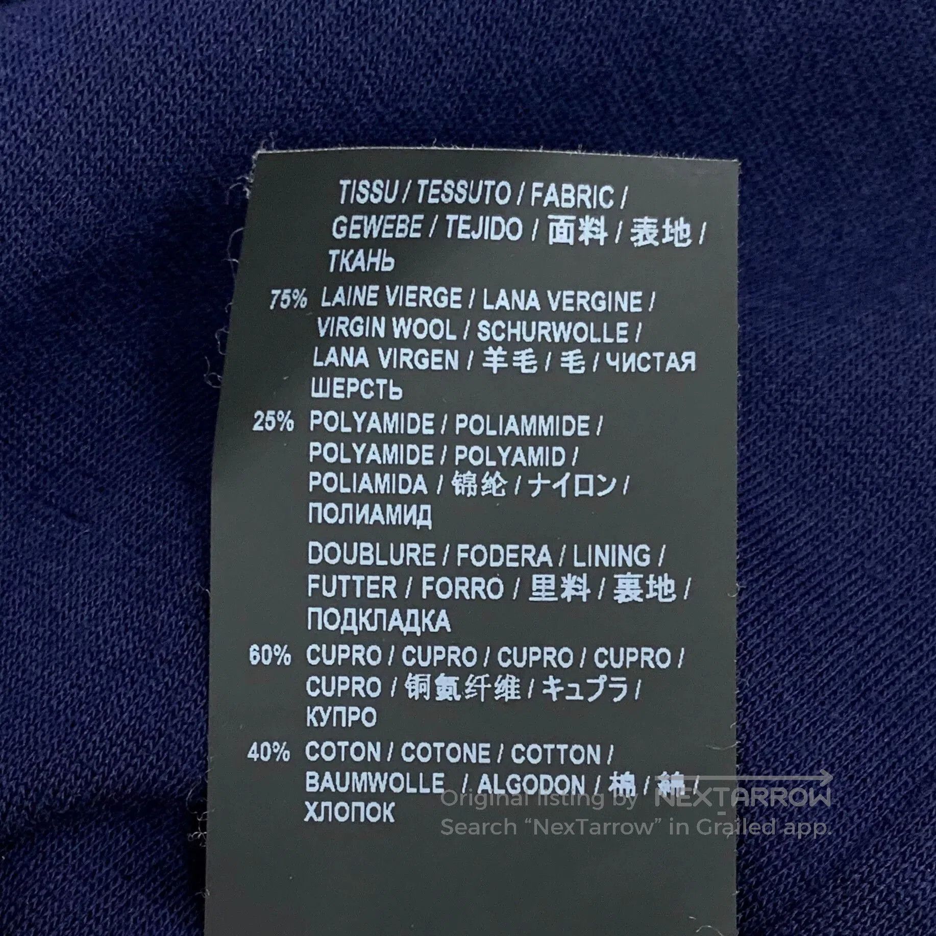 Saint Laurent Paris Yves Saint Laurent Dark Blue Logo Shirt. Size US M / EU 48-50 / 2 - 9 Thumbnail