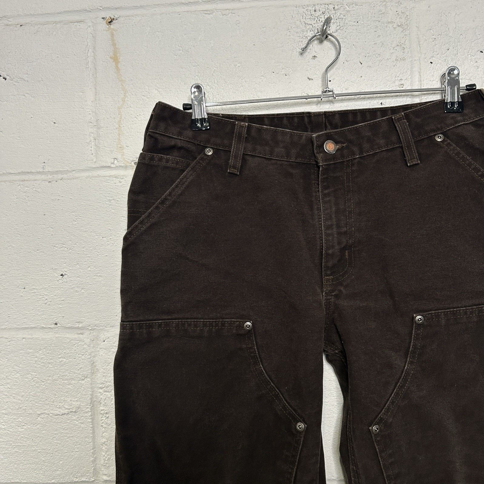 Carhartt Vintage Carhartt DoubleKnee Work Pants “Dark Brown” Size US 31 - 3 Thumbnail