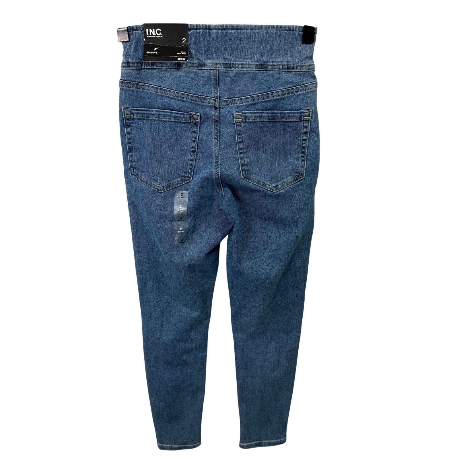 Macys INC International Concepts Jeans sz 2 Skinny Crop NEW # G649 Size 26" / US 2 / IT 38 - 2 Thumbnail