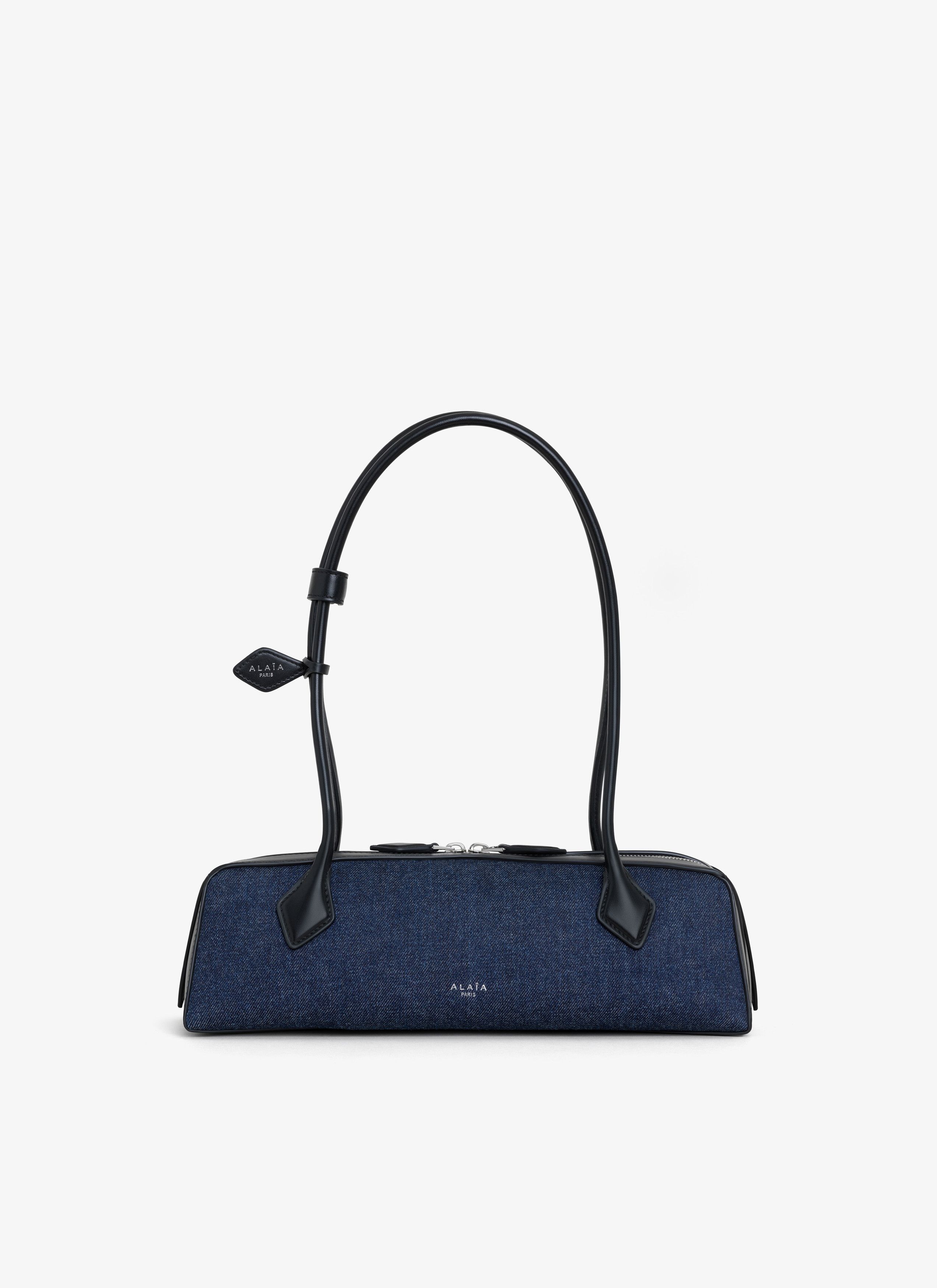 Alaia LE TECKEL MEDIUM BAG IN DENIM AND LEATHER Size ONE SIZE - 1 Thumbnail