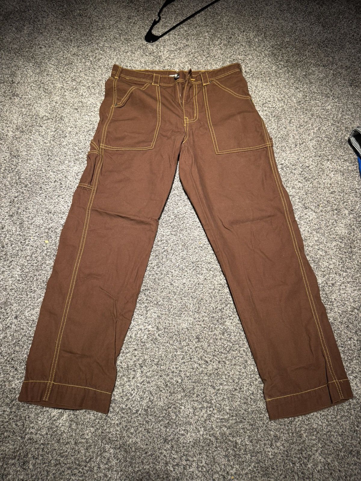 Bdg BDG brown carpenter pants with contrast stitching Size US 34 / EU 50 - 1 Thumbnail