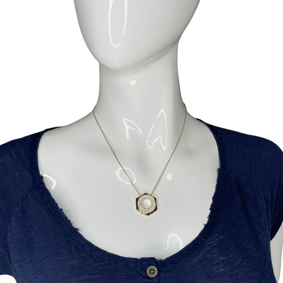 Swarovski Swarovski Gold Plated Pave Swarovski Crystal Bolt Necklace Size ONE SIZE - 3 Thumbnail