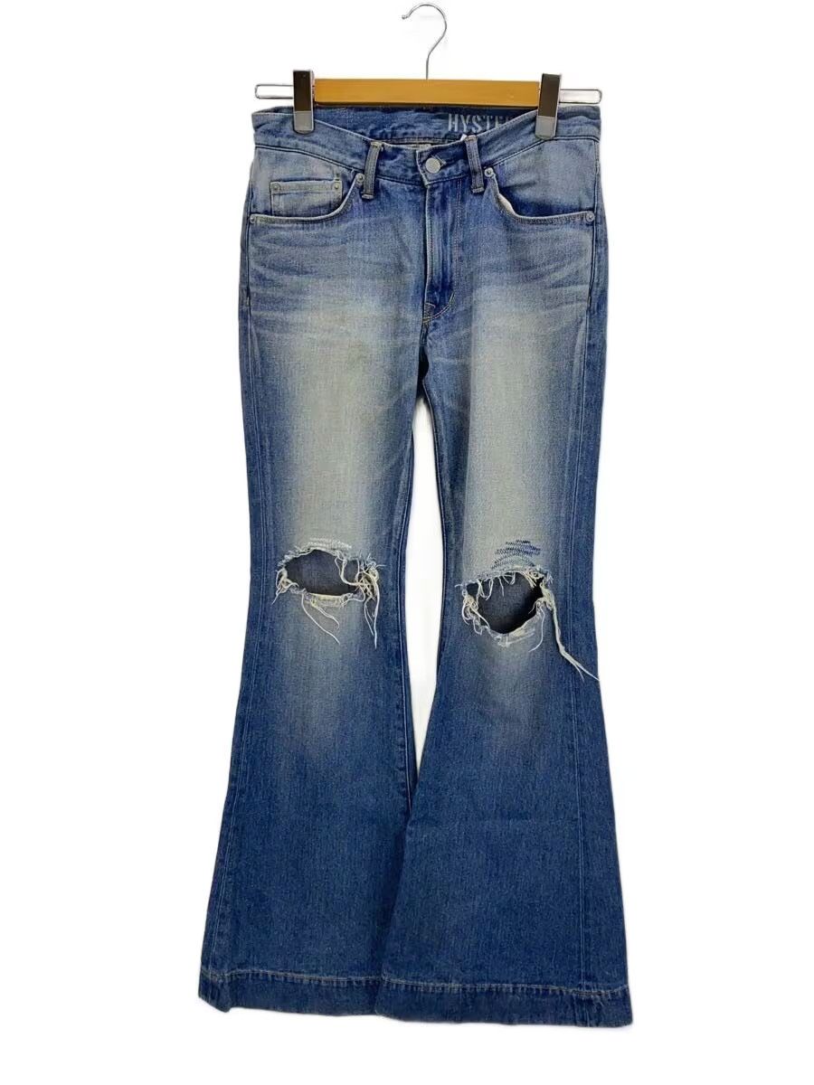 Hysteric Glamour Distressed Bell Bottom Flared Denim Jeans Size US 27 - 1 Thumbnail