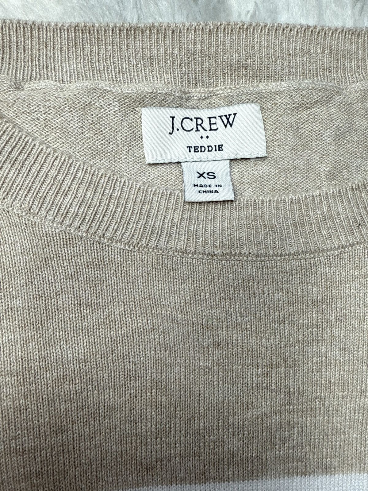 J.Crew Striped biege and white long sleeve shirt Size XS / US 0-2 / IT 36-38 - 1 Thumbnail