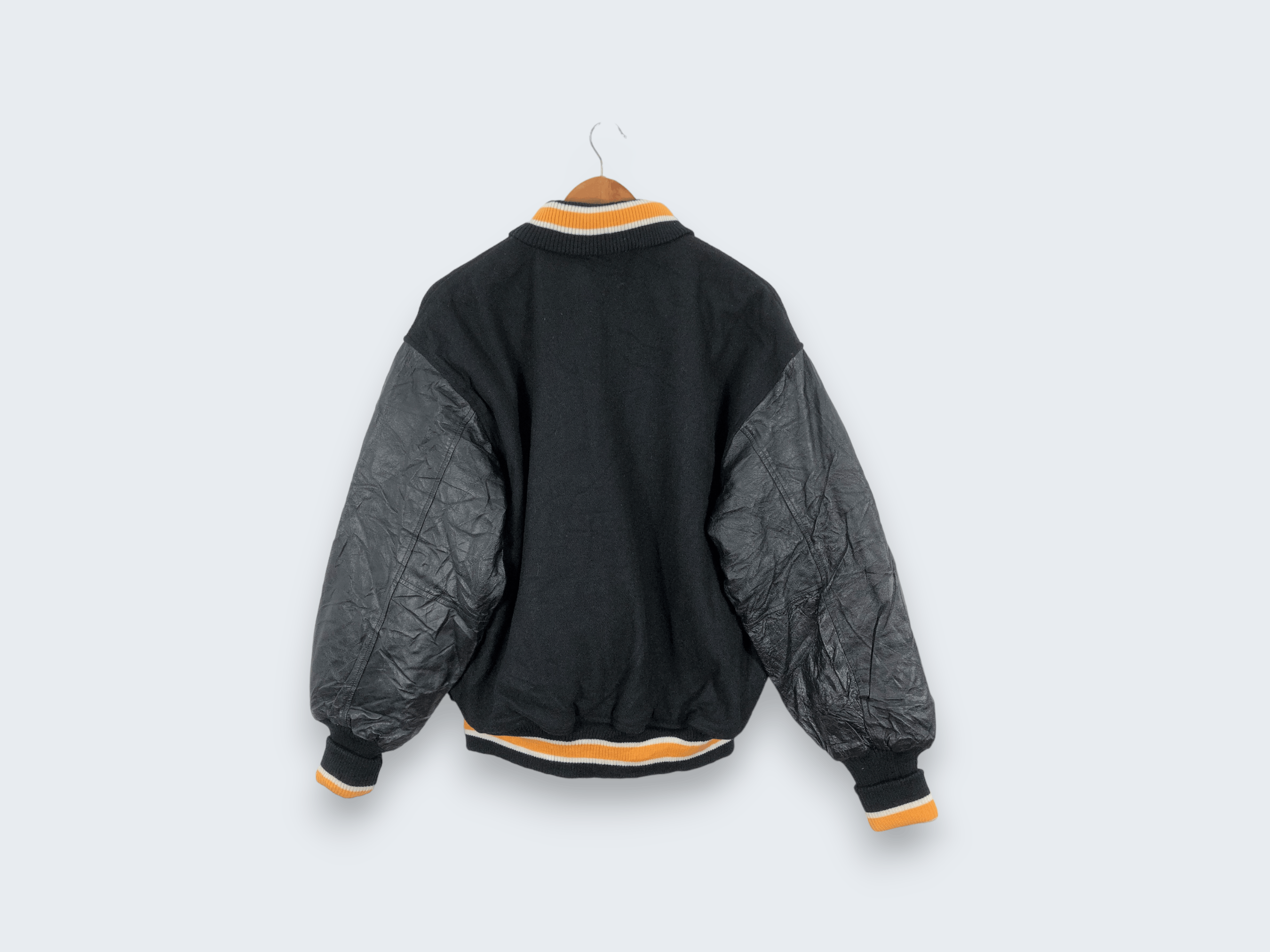 Japanese Brand × Vintage Vintage Malts Varsity Jacket Leather Sleeve Size US L / EU 52-54 / 3 - 2 Thumbnail