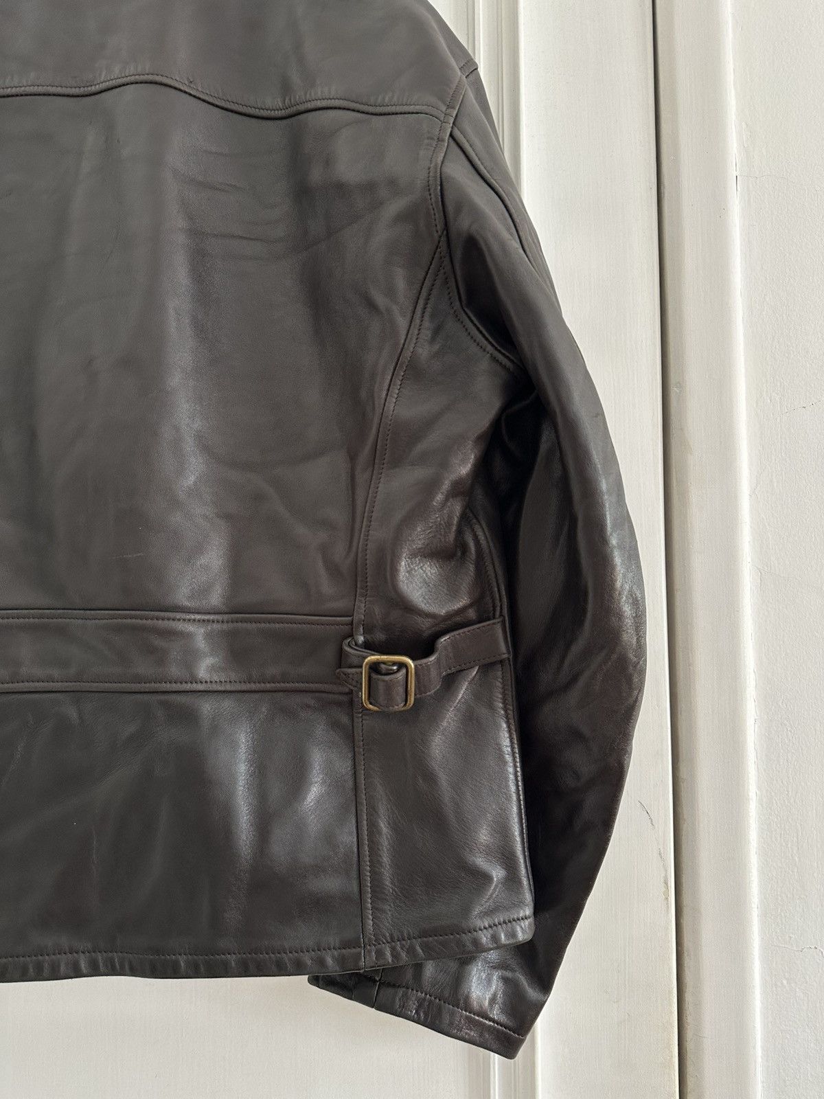 Thedi Thedi Vintage Military Army Style Cropped Leather Jacket Size US M / EU 48-50 / 2 - 19 Thumbnail