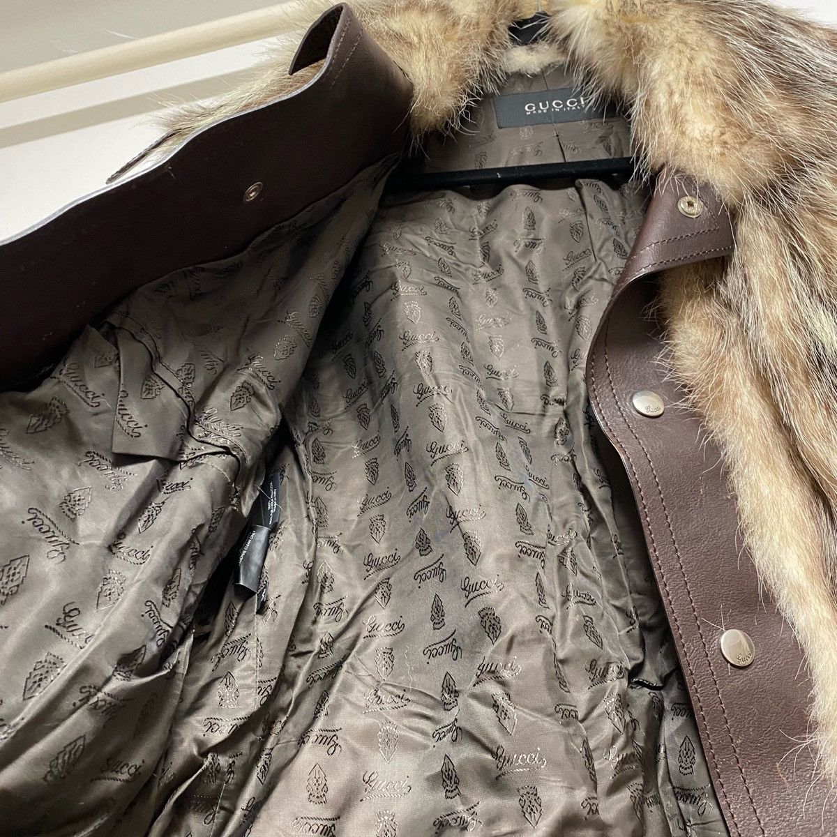 Gucci Gucci Runway opossum fur jacket FALL 2007 Size US L / EU 52-54 / 3 - 8 Thumbnail