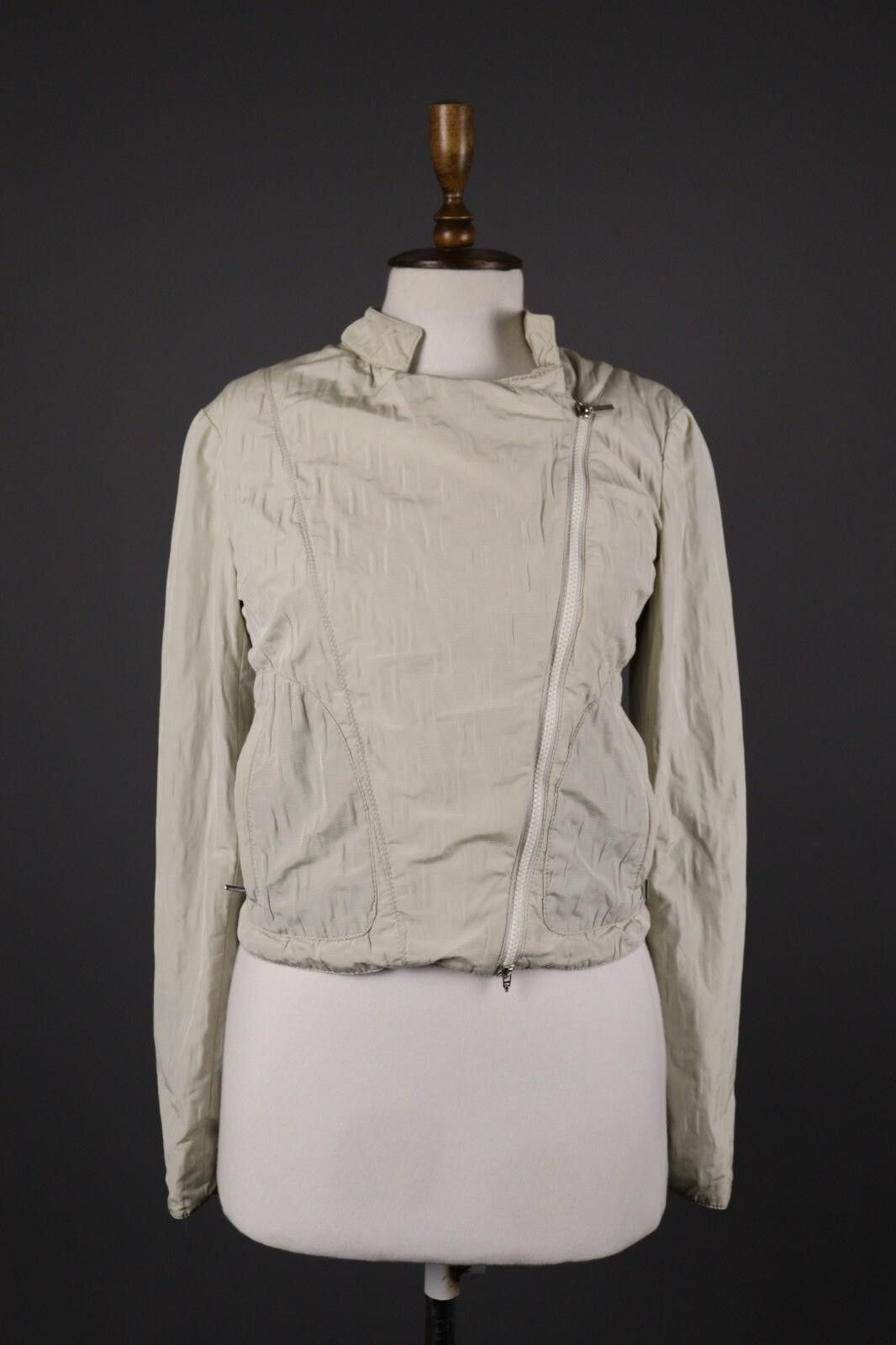 Armani Collezioni Armani Collezioni Beige Zip Cropped Jacket Size 38 Size M / US 6-8 / IT 42-44 - 1 Thumbnail