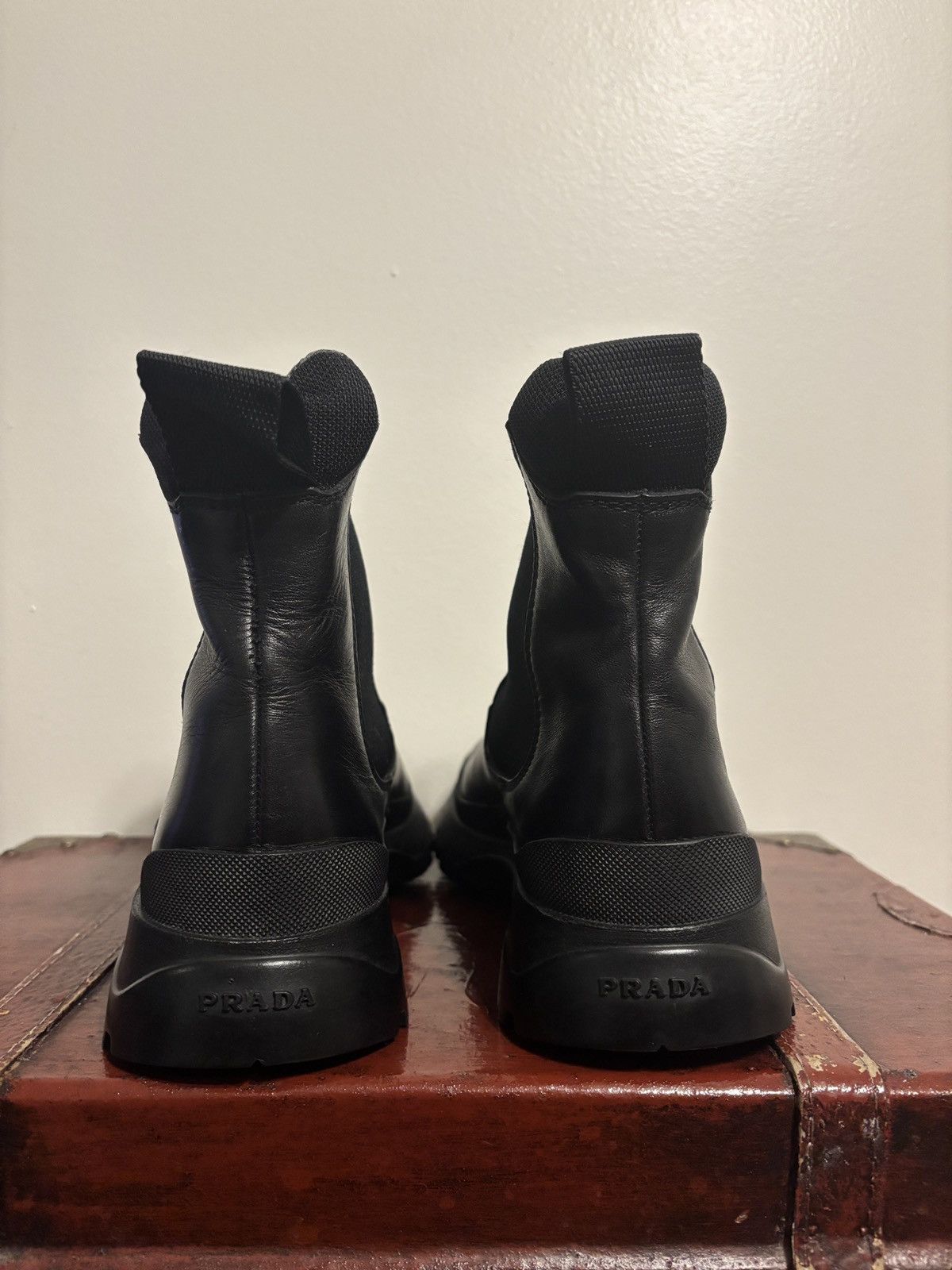 Prada Prada Brixxen Chelsea Boots Rubber Chunky Sole Size US 7.5 / EU 40-41 - 3 Thumbnail