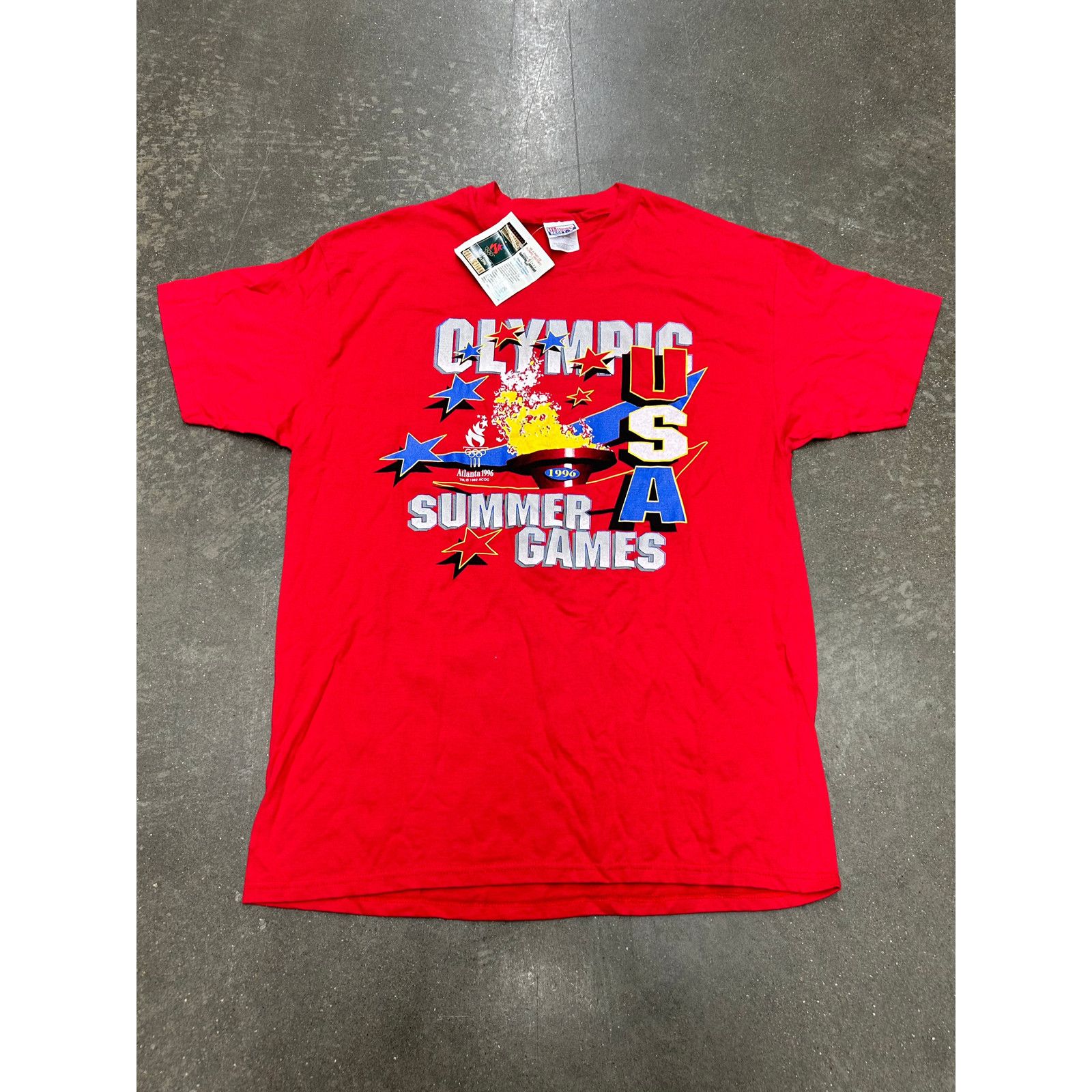 USA Olympics Vintage Jordan Era Olympic Team USA T-Shirt Size US XL / EU 56 / 4 - 1 Thumbnail