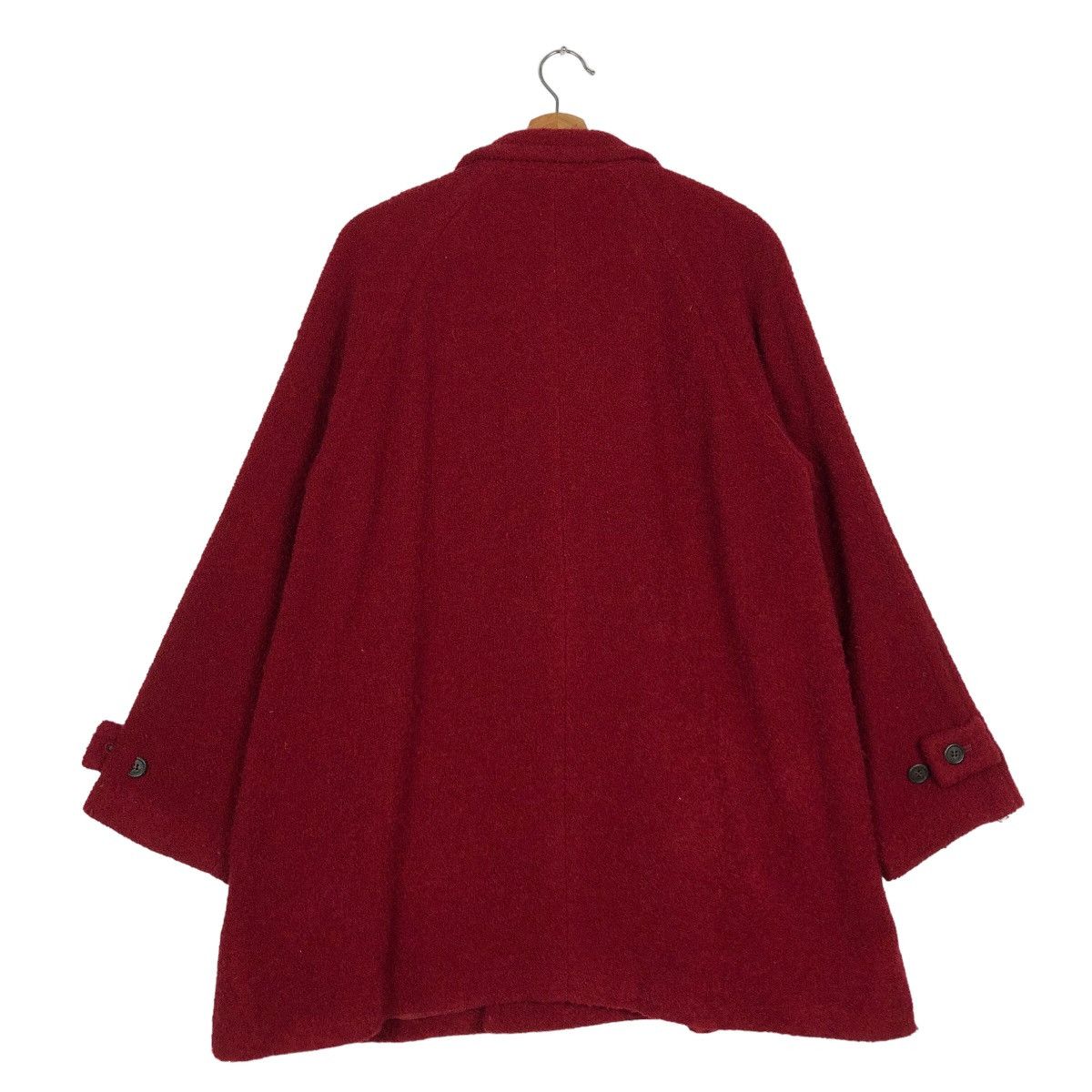 Yohji Yamamoto 🔥Rich Red Double Collar Breast Wool Jacket Iwish Y’s Japan Size US M / EU 48-50 / 2 - 8 Thumbnail
