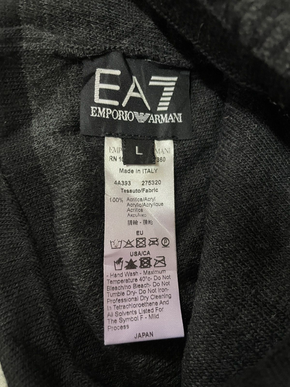 Armani Emporio Armani beanie hat 100% acrylic Made in Italy L EA7 Size ONE SIZE - 4 Thumbnail