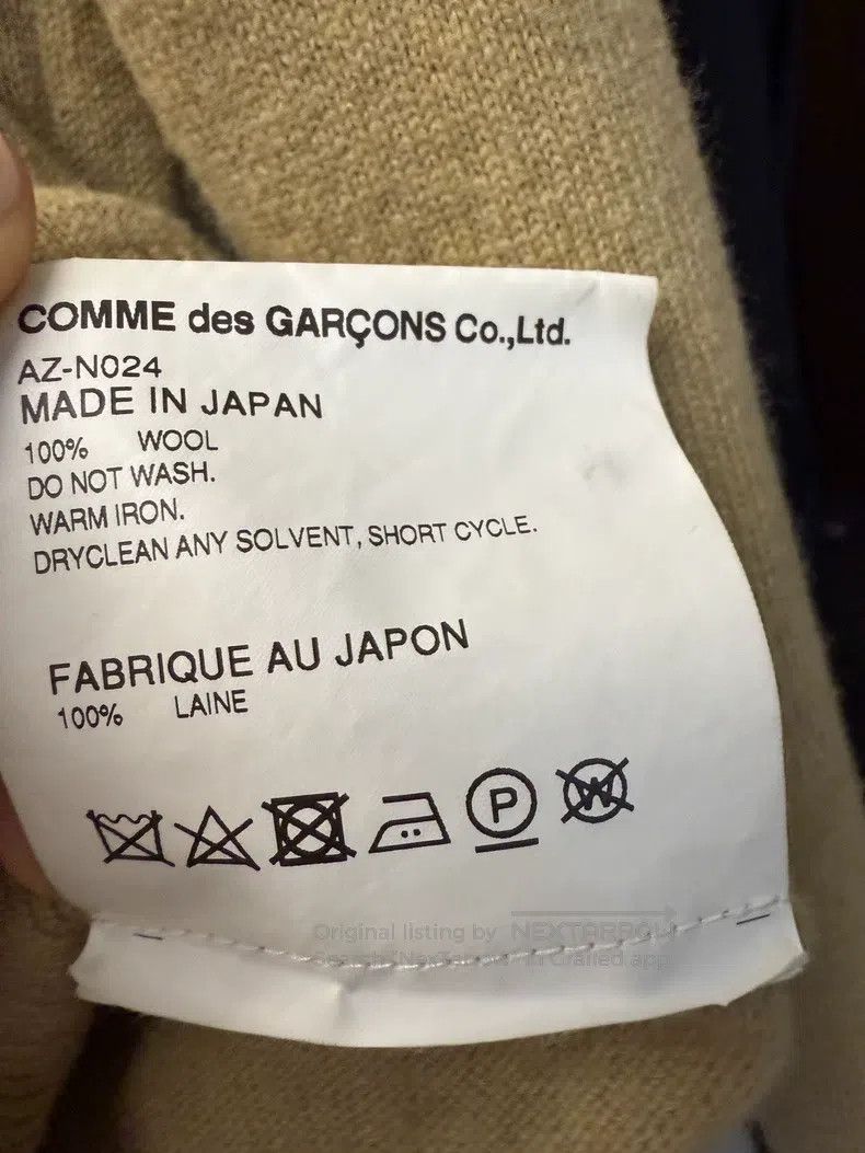 Comme des Garcons Comme Des Garcons Beige black-heart cardigan Size M / US 6-8 / IT 42-44 - 5 Thumbnail