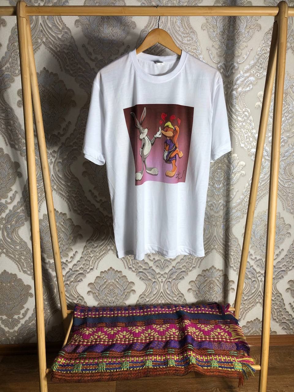Cartoon Network × Vintage VERY RARE BUCKS BUNNY BIG LOGO T-SHIRT MOVIE DESIGNER Y2K Size US XL / EU 56 / 4 - 1 Thumbnail