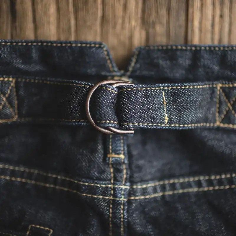 Japanese Brand × Vintage Denim Jeans Vintage Straight Dark Selvedge Jeans 14oz Qualit Size US 34 / EU 50 - 4 Thumbnail
