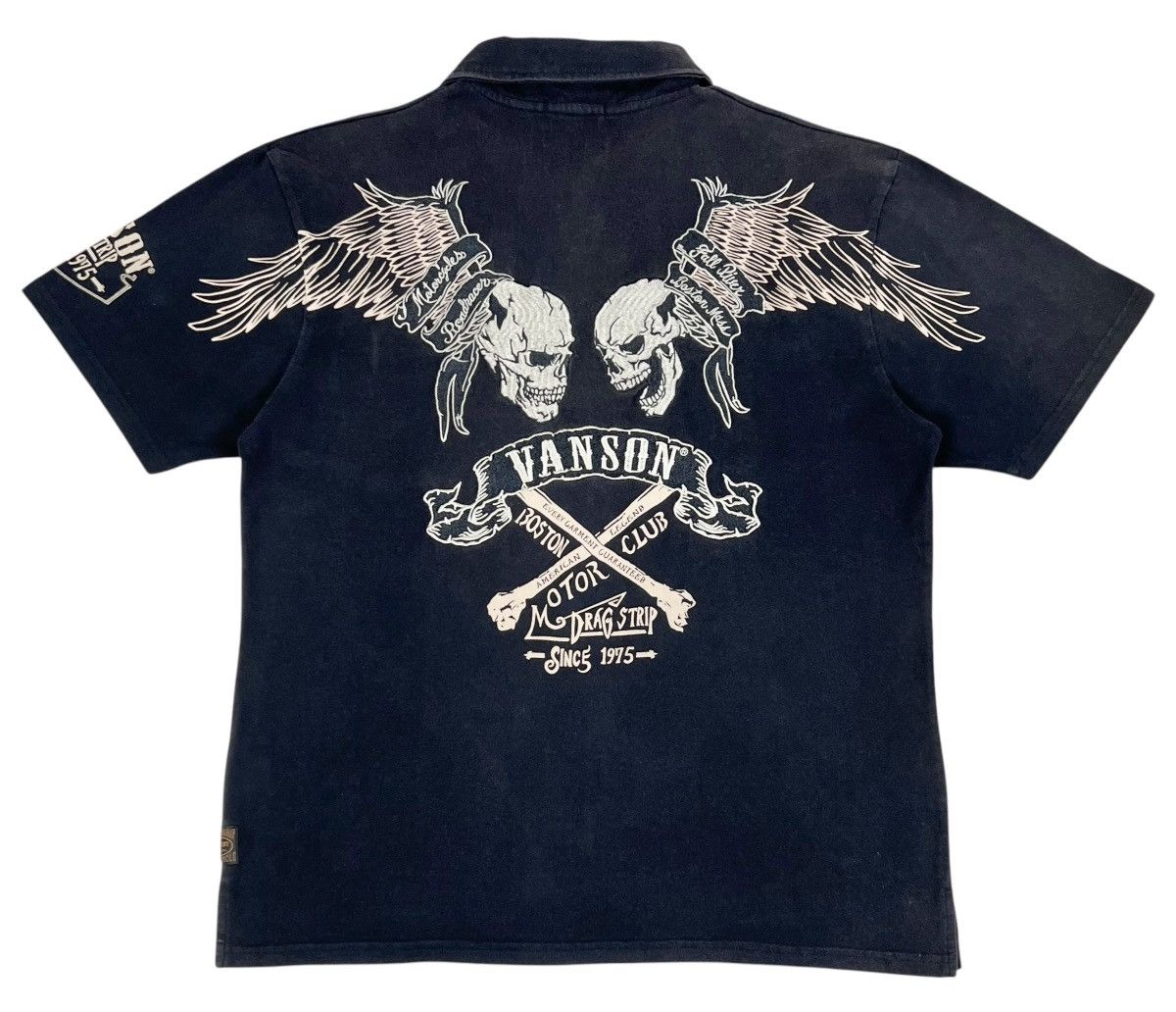 Vanson Leathers Vintage Vanson Motorcycle Roadracer Shirt Size US L / EU 52-54 / 3 - 1 Thumbnail