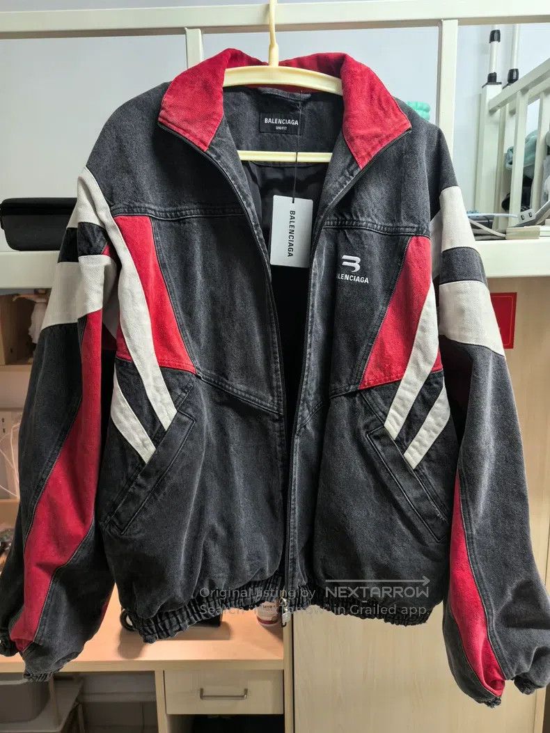 Balenciaga Balenciaga Black and red contrast color denim school unifo Size US L / EU 52-54 / 3 - 1 Thumbnail