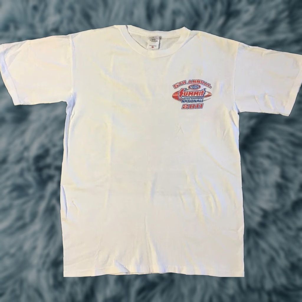 NASCAR VINTAGE NHRA Drag Racing Nationals Faded Shirt M White USA Car Biker Grunge 80s 90s NASCAR Mens Man Cave Size US M / EU 48-50 / 2 - 1 Thumbnail