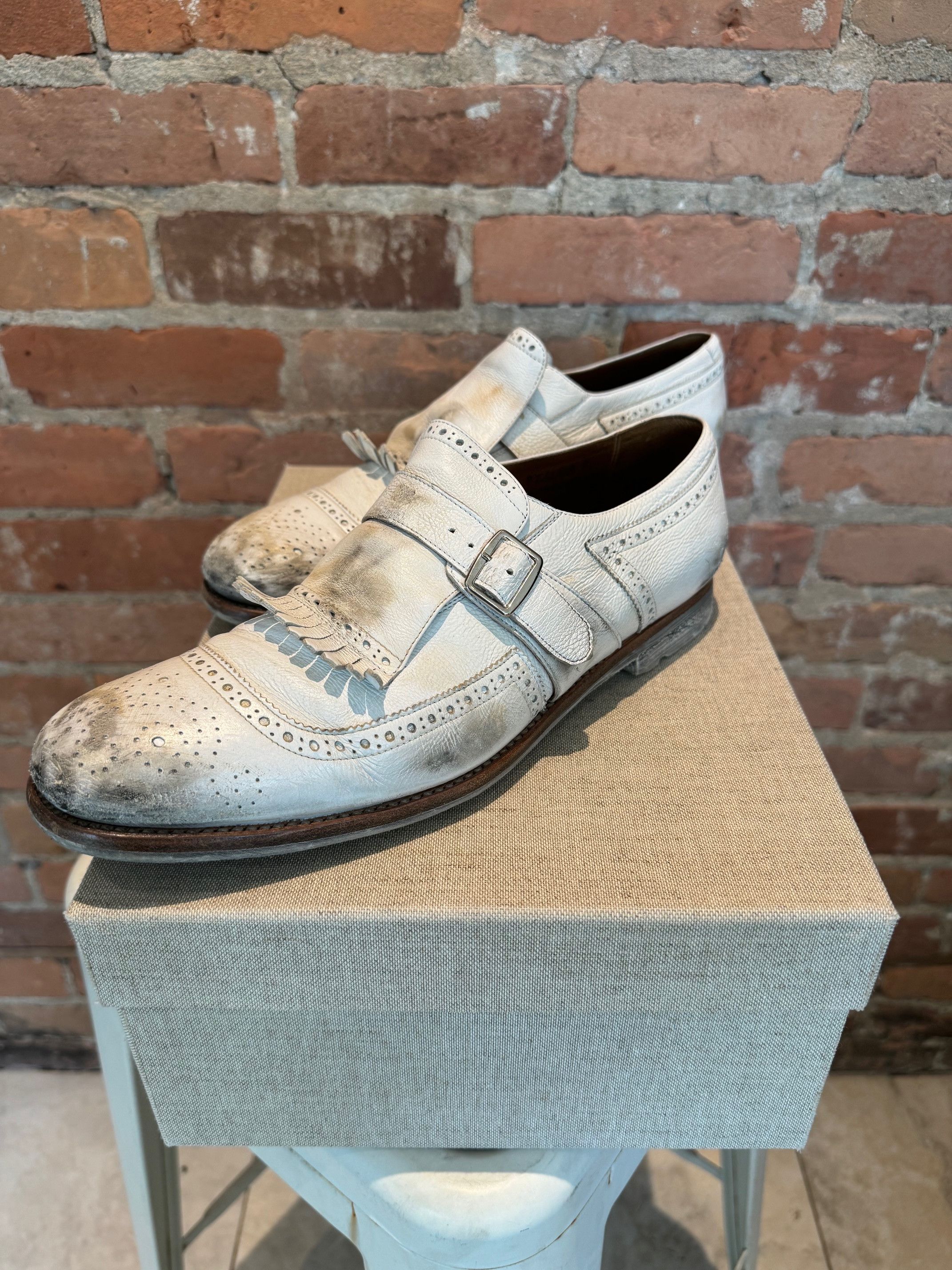 Church's Church's Monk Strap Kiltie Wingtip Brogue Shoes Size US 8 / EU 41 - 1 Thumbnail