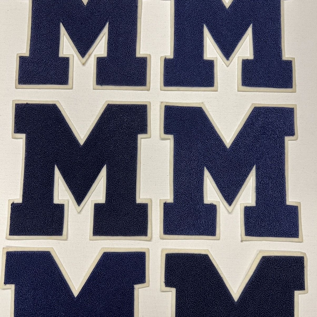 Vintage Letterman Varsity Patch Letter M Blue Chenille Felt Sports Size ONE SIZE - 3 Thumbnail