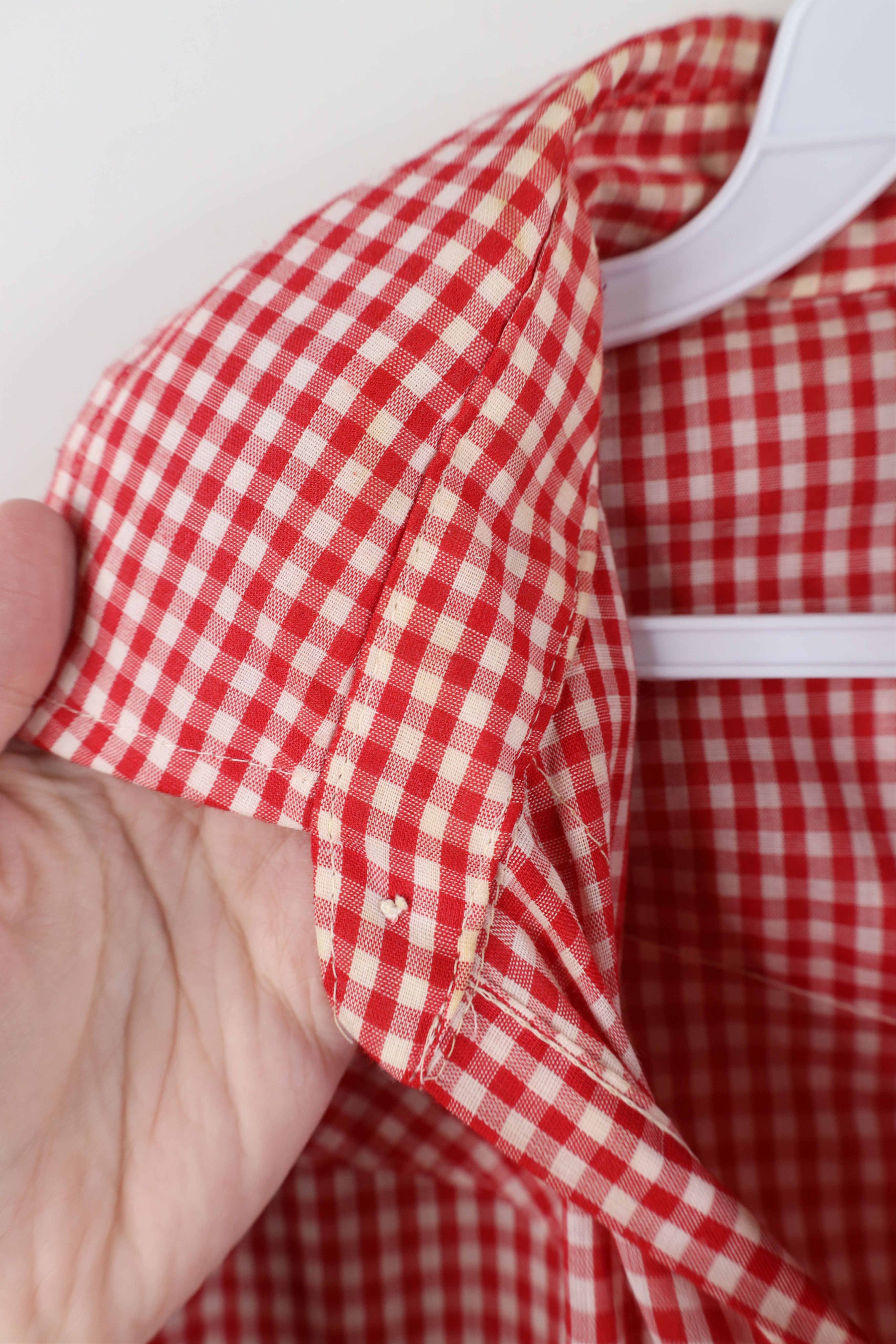 Vintage Vintage 70s Rockabilly Snap Button Shirt Gingham Plaid USA Size US L / EU 52-54 / 3 - 5 Thumbnail