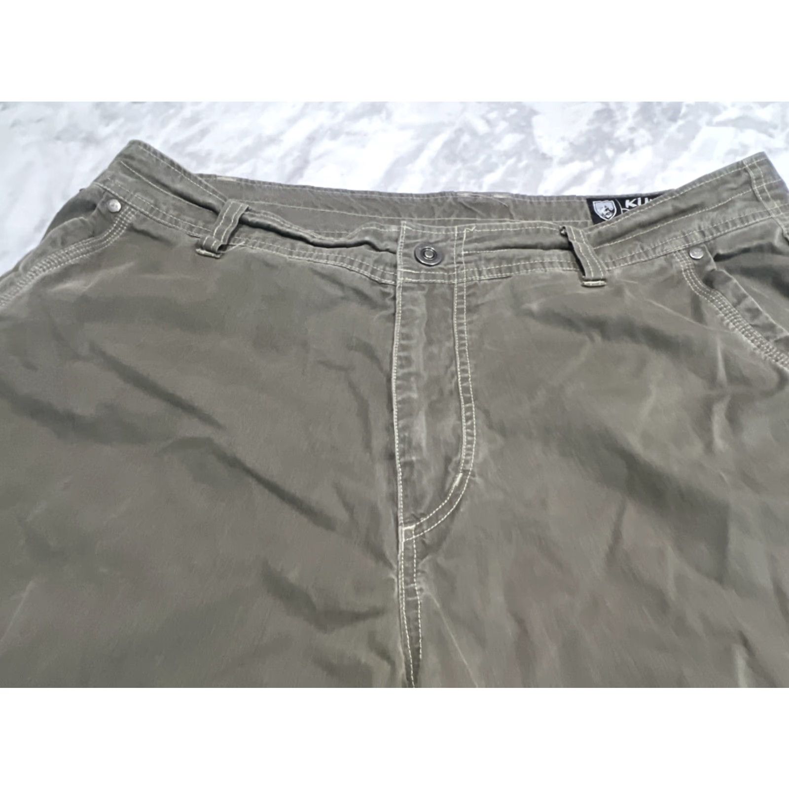 Vintage Kuhl Men's Shorts 36 Casual Hiking Cargo Cotton Nylon 10-inch Inseam Outdoors Brown Size US 36 / EU 52 - 3 Thumbnail