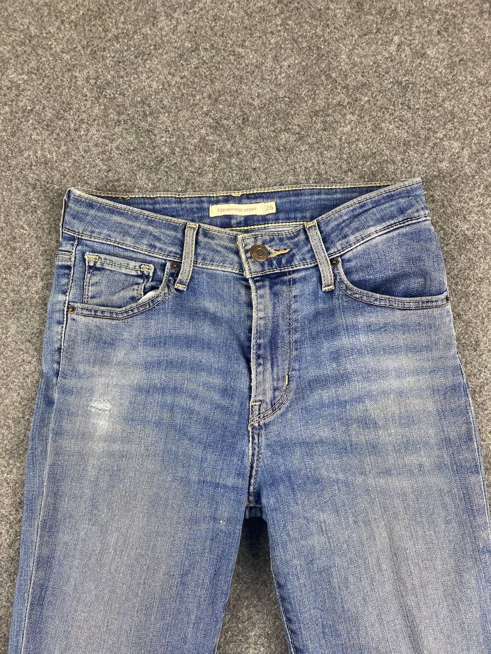 Levi's levis 721 high rise skinny distressed denim Size 28" / US 6 / IT 42 - 9 Thumbnail