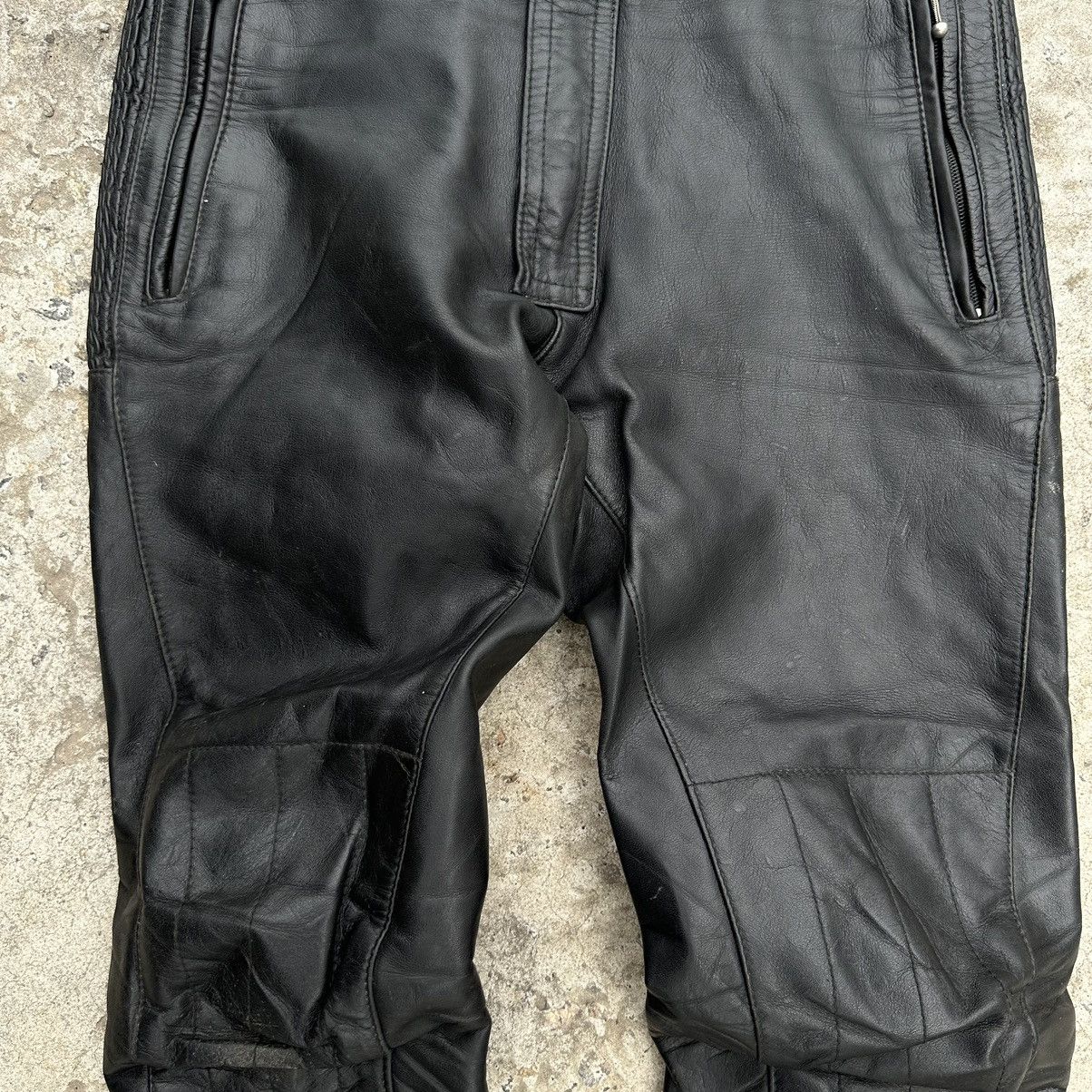 Vintage Vintage Moto Leather Pants Overalls Size 48 Y2K 00s Size US 32 / EU 48 - 4 Thumbnail