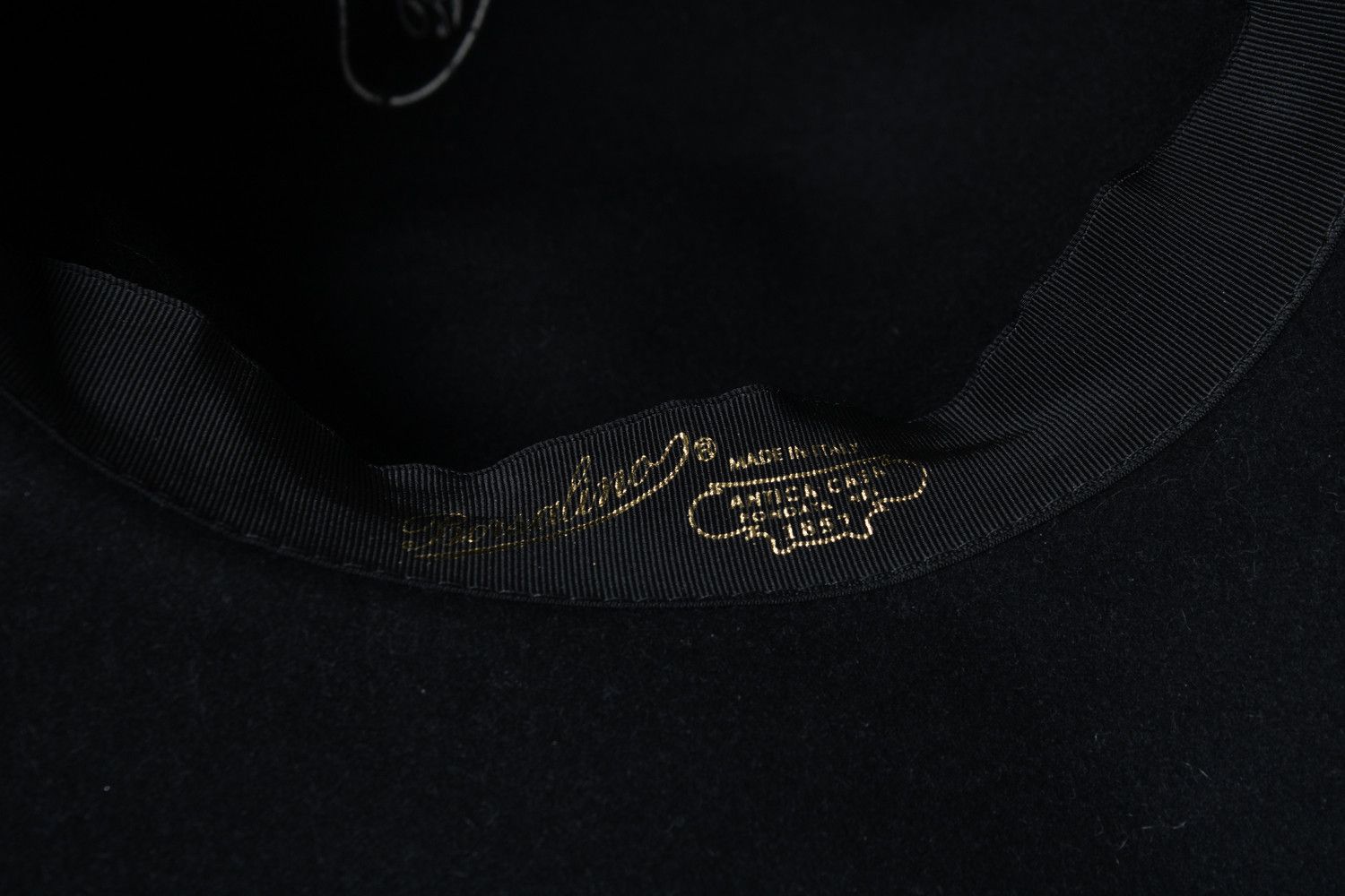 Borsalino Borsalino, black hat Size ONE SIZE - 7 Thumbnail