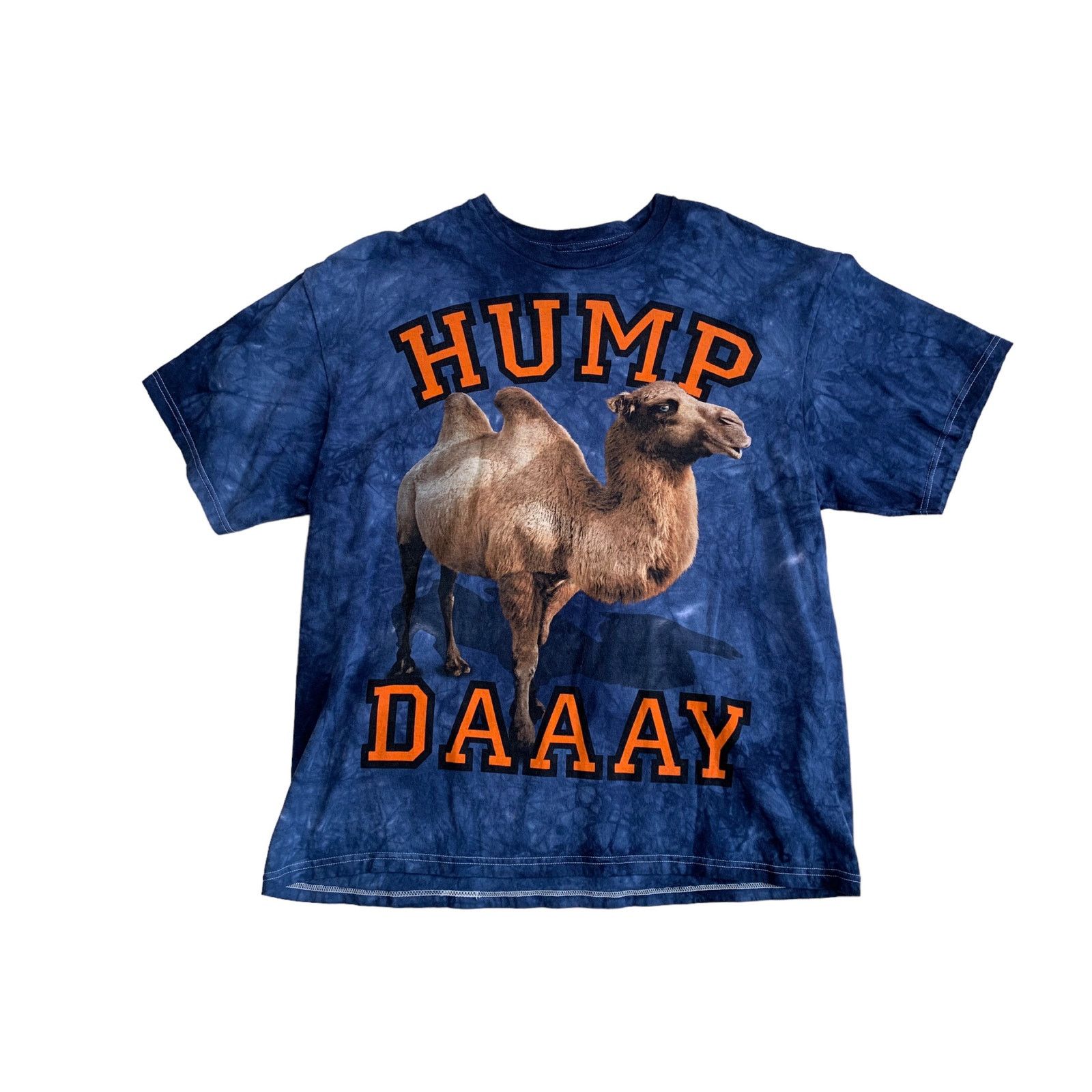 The Mountain The Mountain Mens XL 3D T-Shirt Camel Navy Blue Tie Dye Size US XL / EU 56 / 4 - 1 Thumbnail