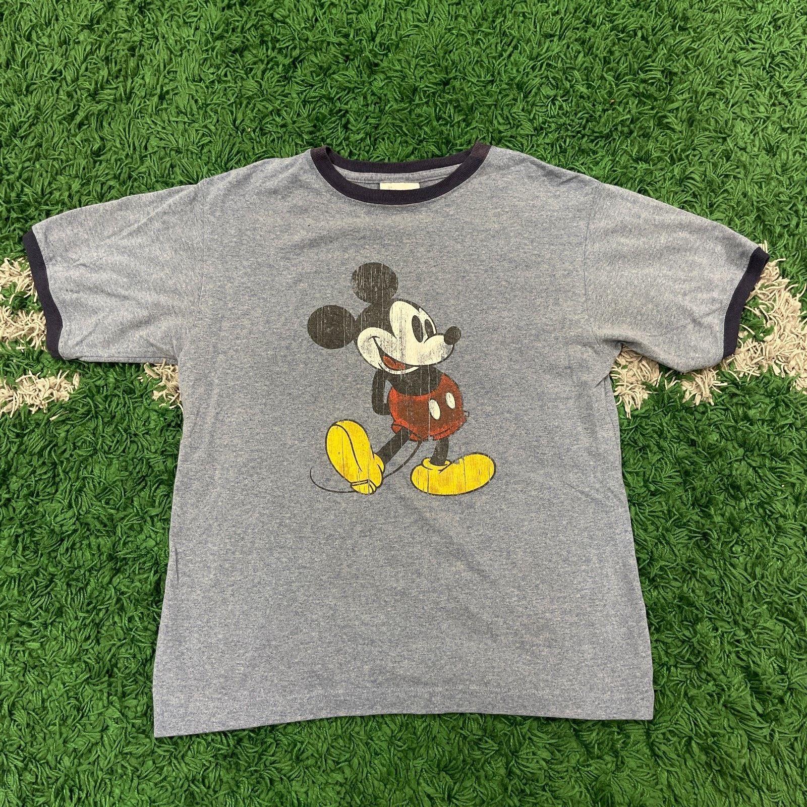 Disney Disneyland Mickey Mouse Blue Ringer Tee T Shirt Youth XL Size US XL / EU 56 / 4 - 1 Thumbnail