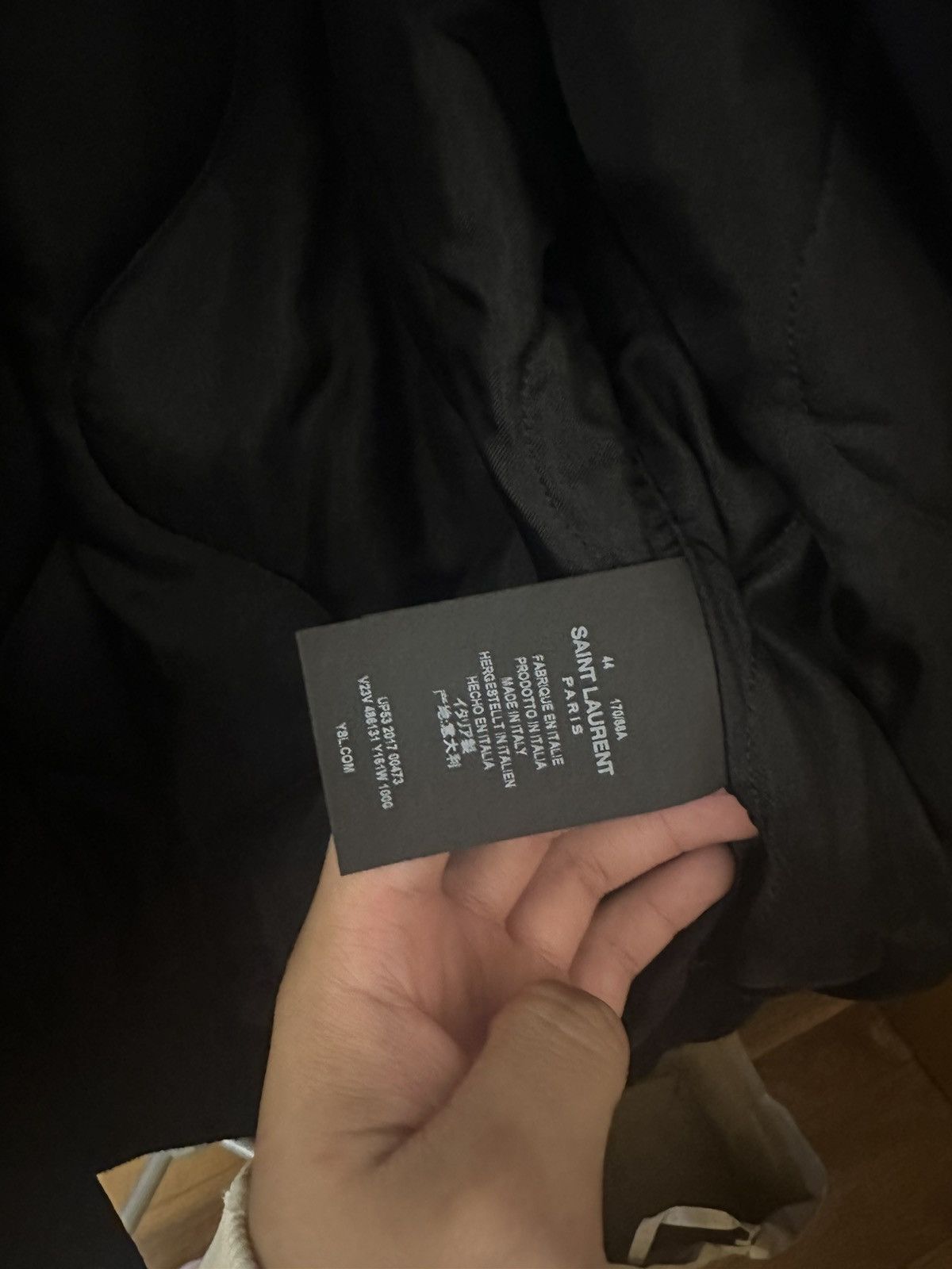 Saint Laurent Paris Black Jacket in good condition Size US S / EU 44-46 / 1 - 3 Thumbnail