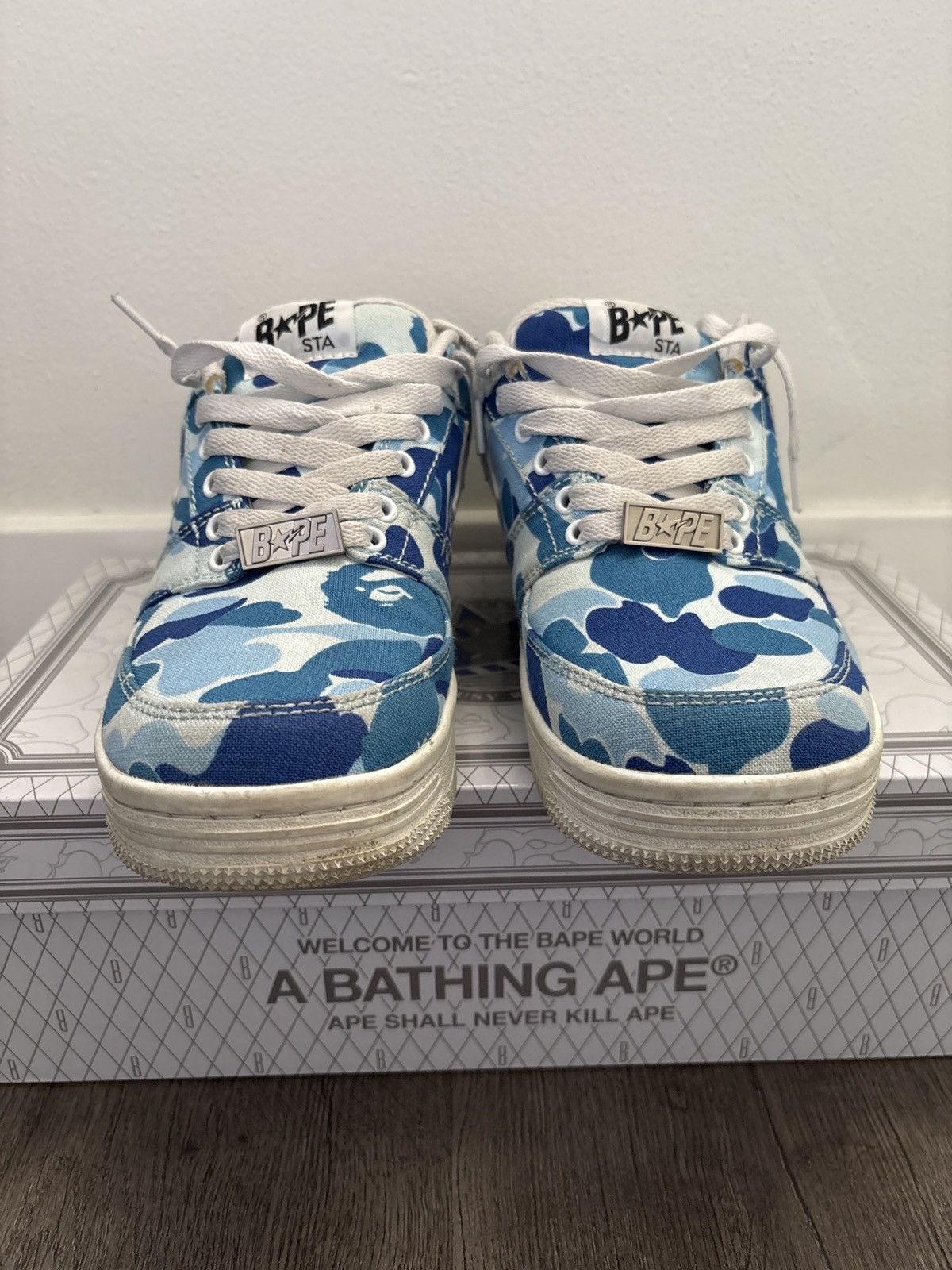 Bape Bape Sta Low ABC Camo 20th Anniversary Blue Size US 8.5 / EU 41-42 - 2 Thumbnail