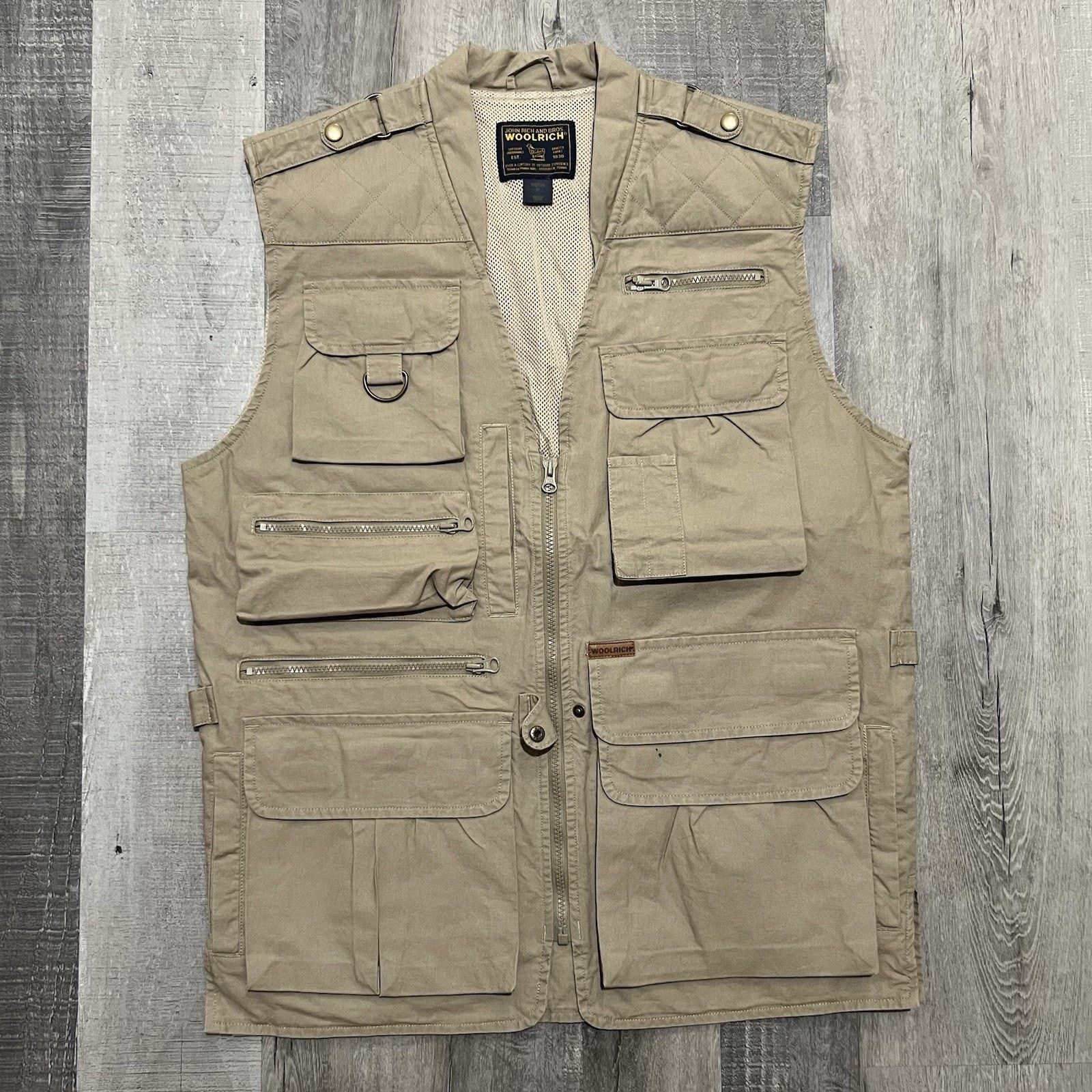 Vintage Woolrich John Rich & Bros Multi Pocket Utility Hunting Vest Size US M / EU 48-50 / 2 - 1 Thumbnail
