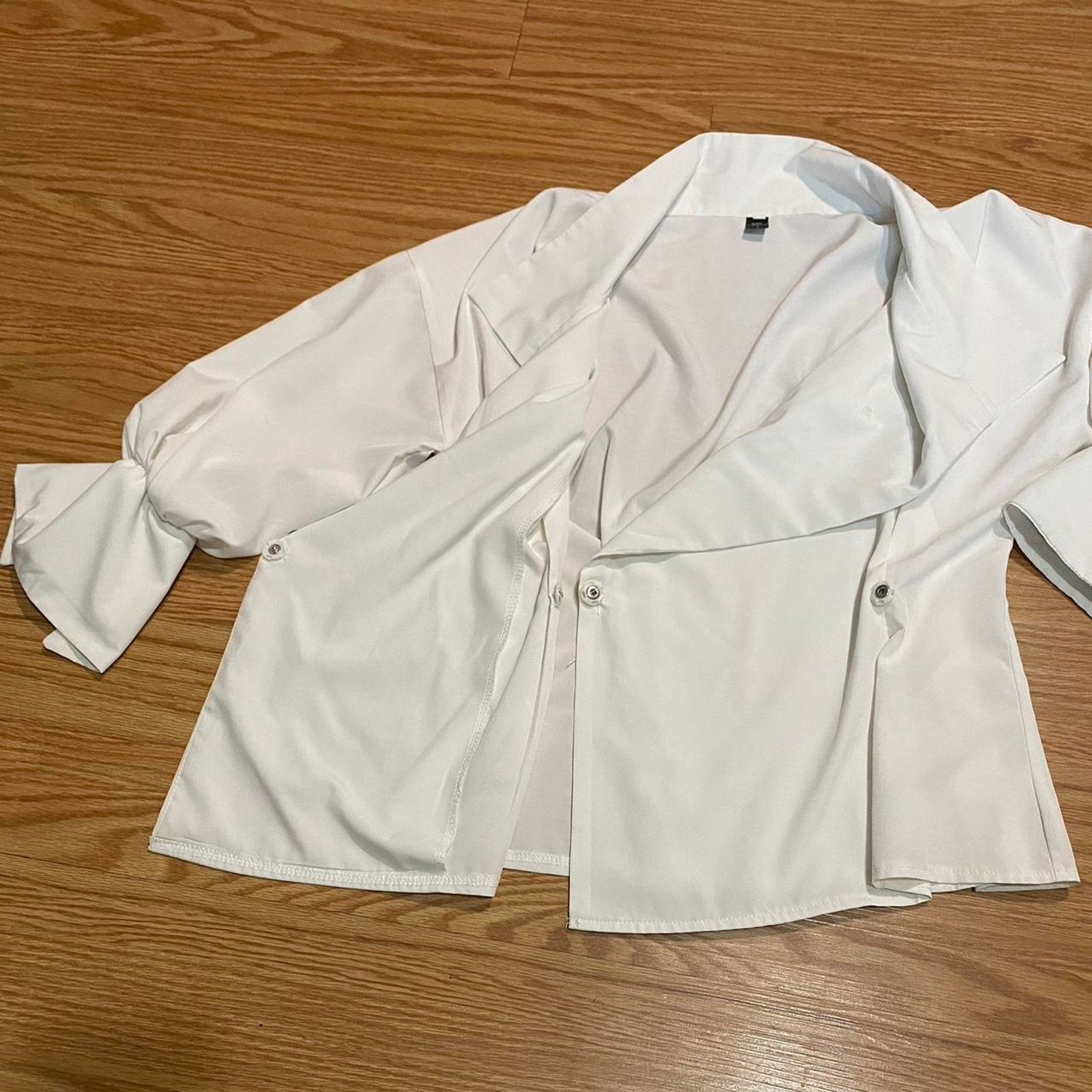 Other White formal blouse Size L / US 10 / IT 46 - 3 Thumbnail